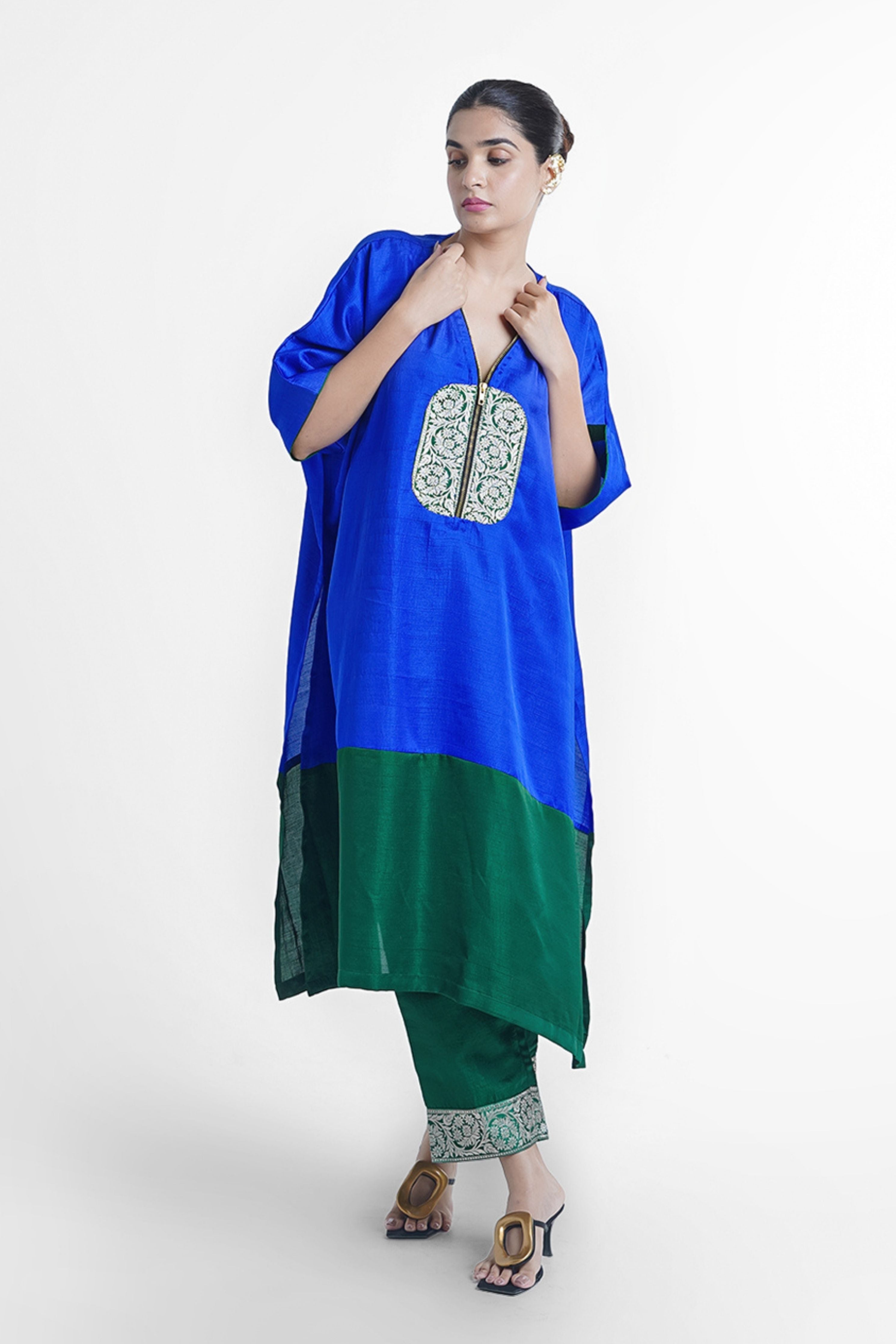 Moss Kaftan Kurta Set