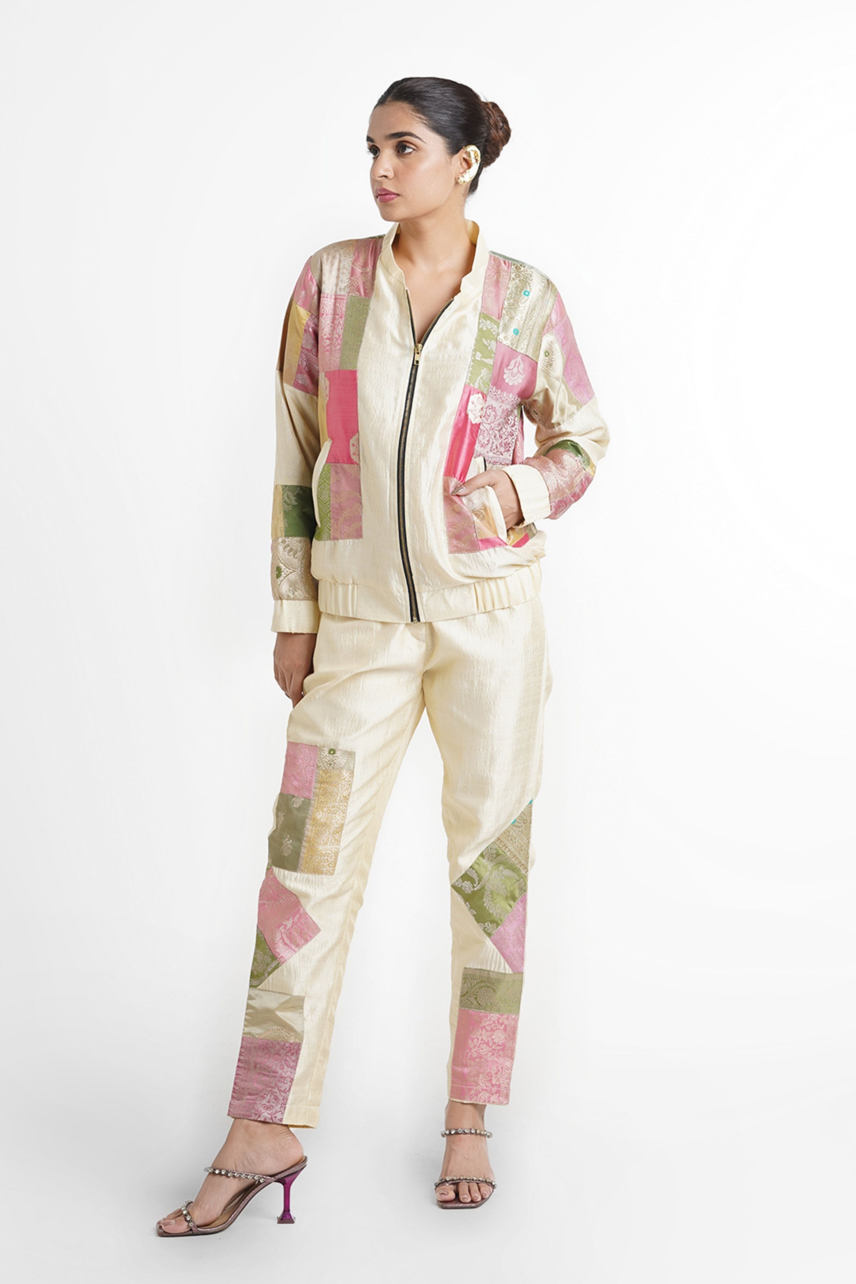 Cheri Upcycled Silk Bomber Jacket