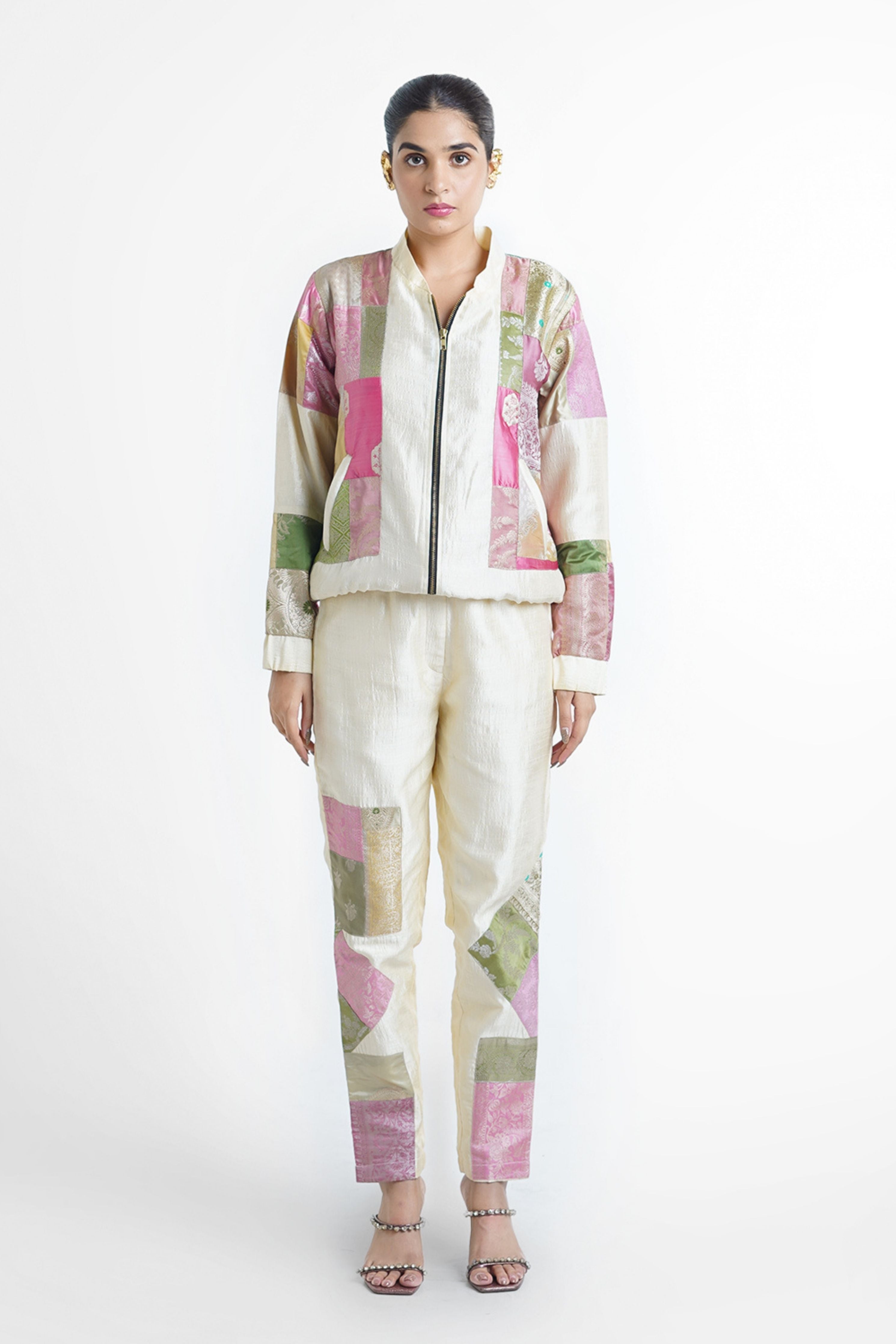 Cheri Upcycled Silk Bomber Jacket