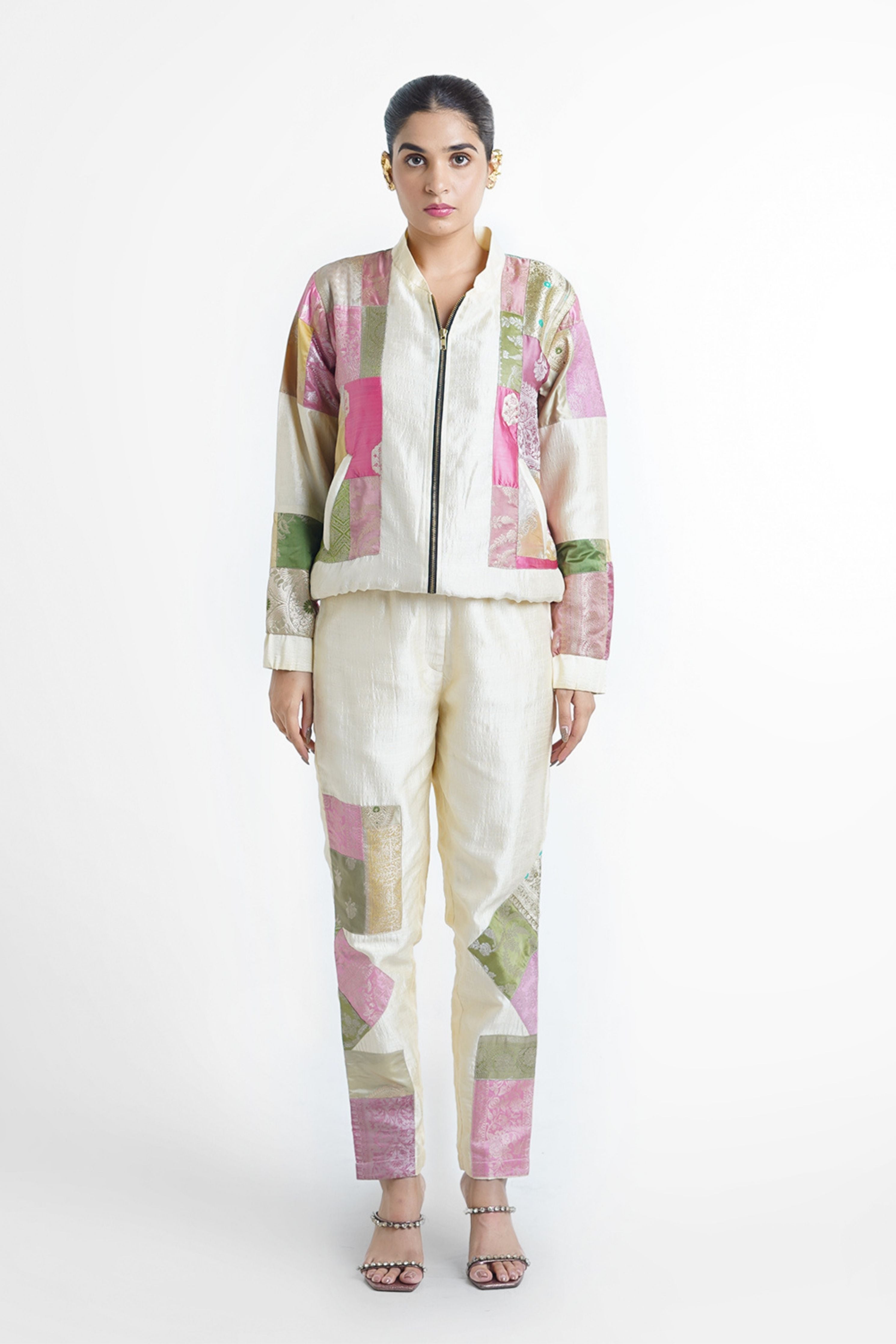 Cheri Upcycled Silk Pencil Pant