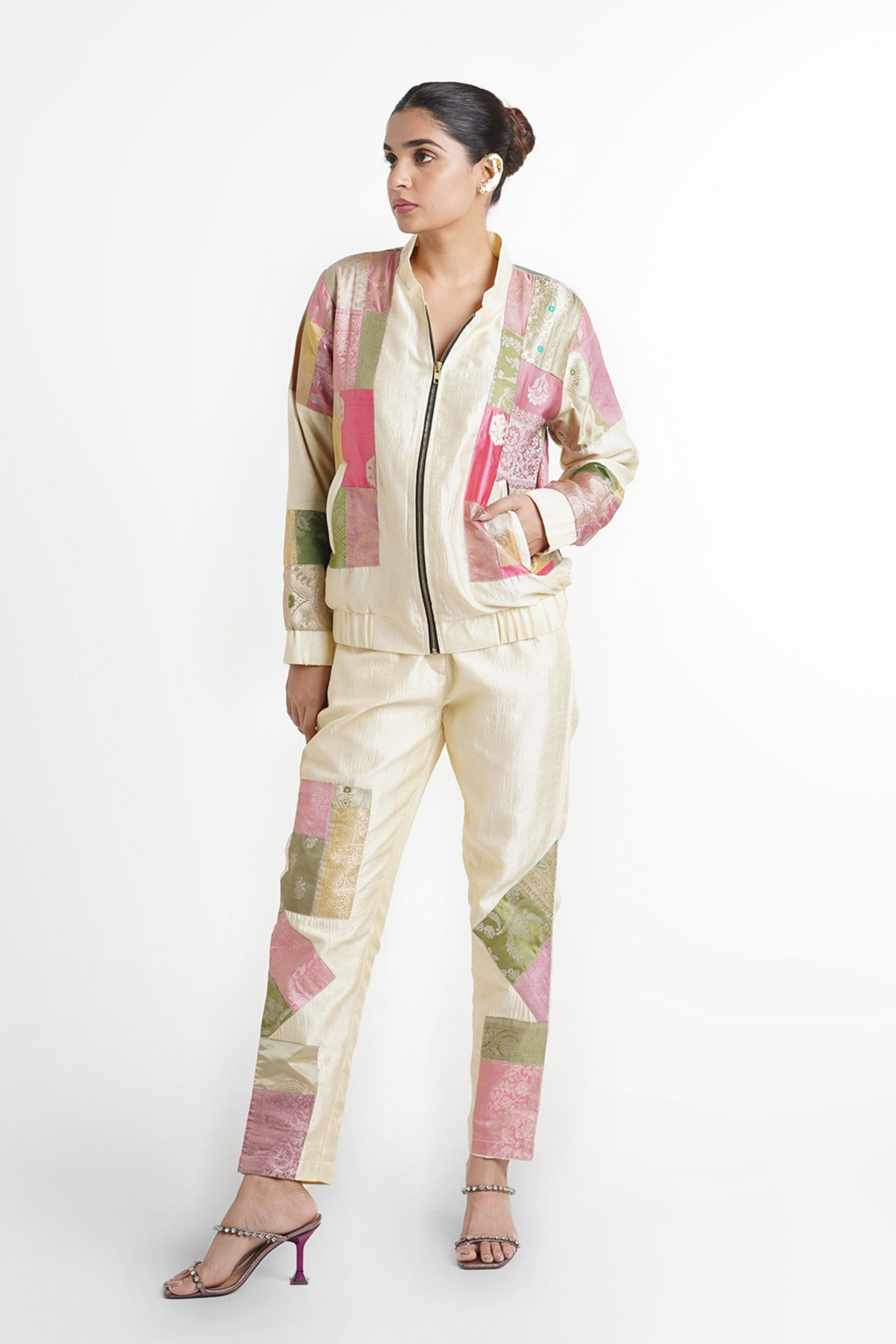 Cheri Upcycled Silk Pencil Pant