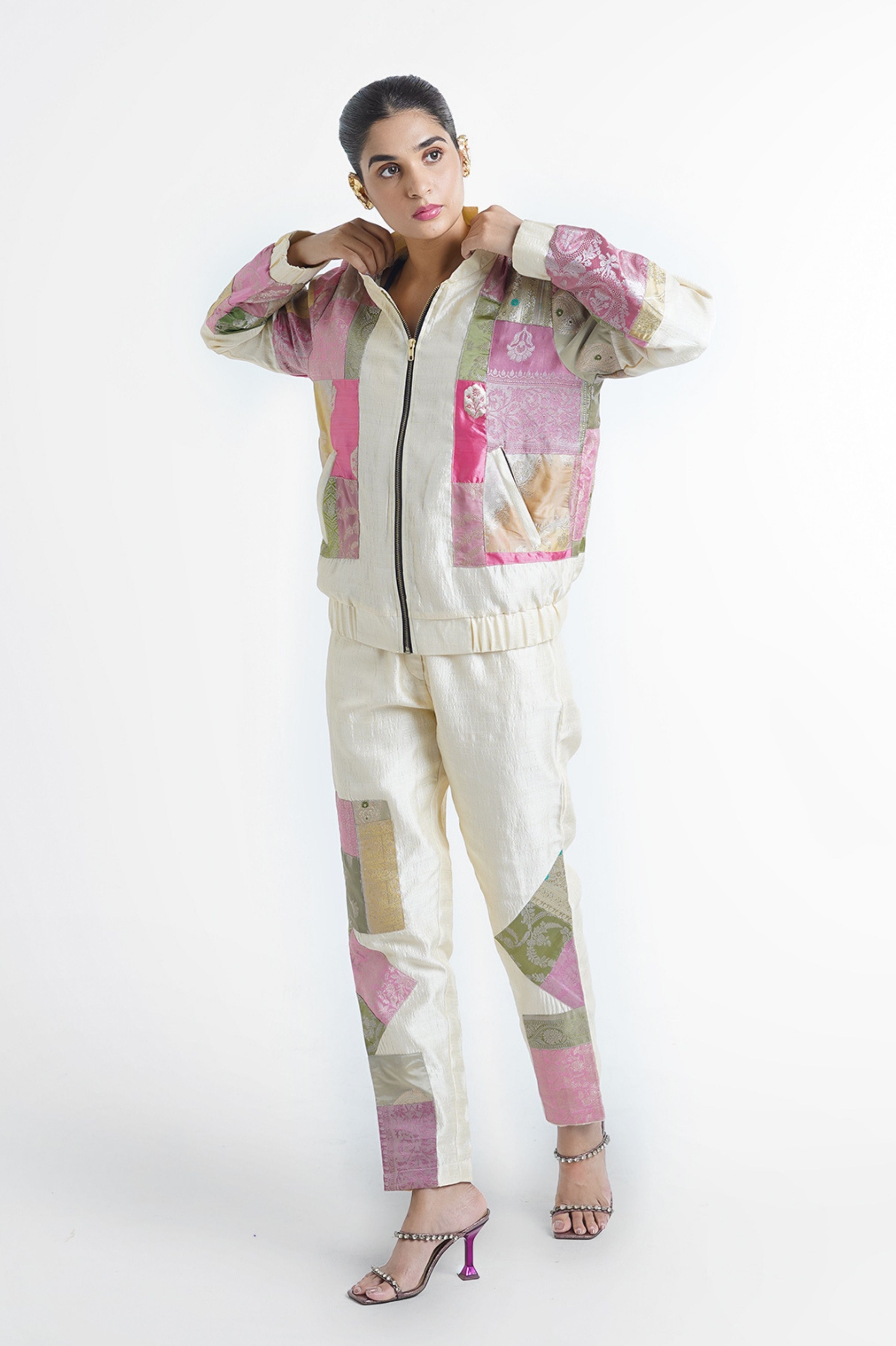Cheri Upcycled Silk Pencil Pant