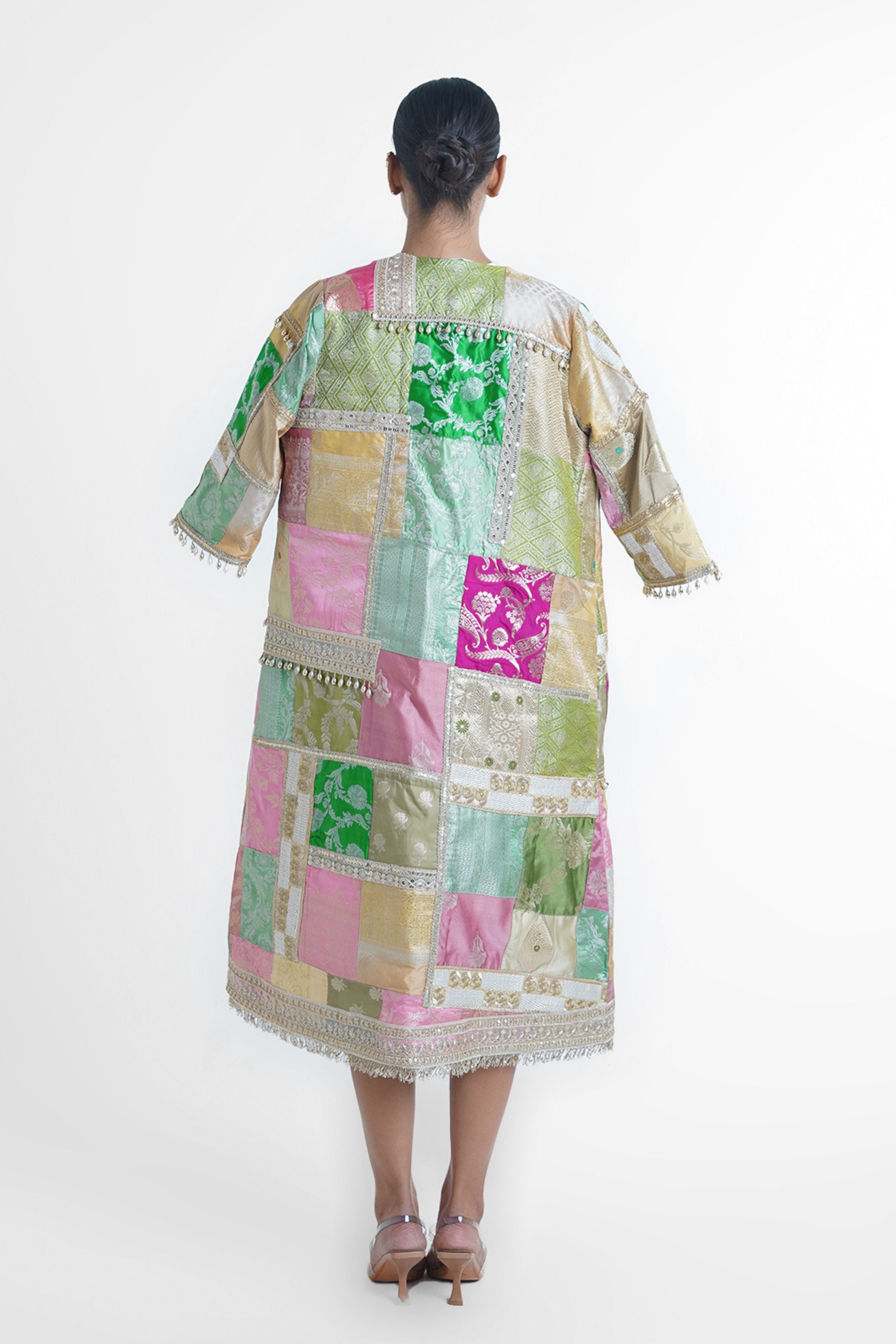 Cheri Upcycled Silk Long Jacket