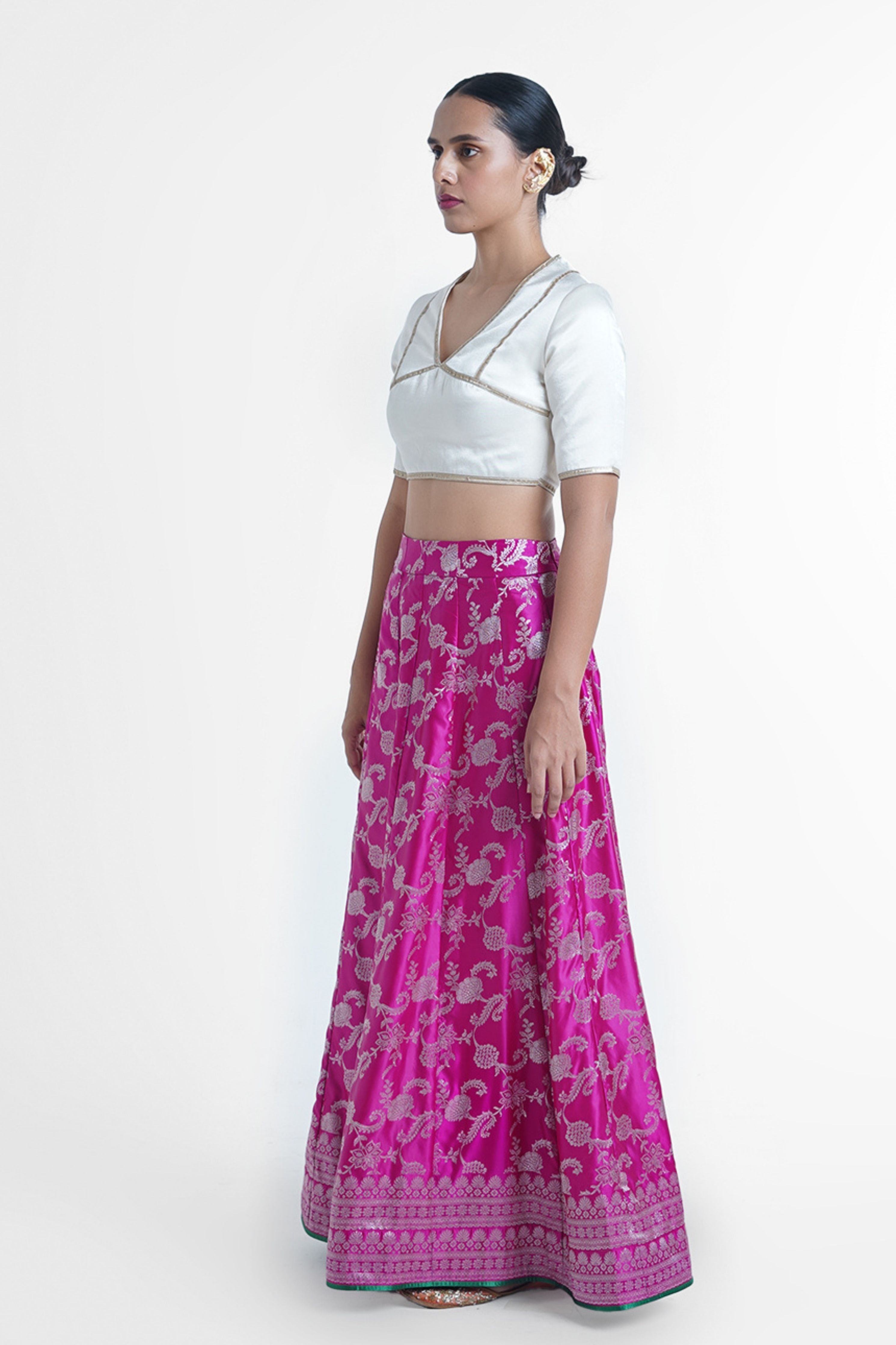 Menka Banarasi Silk Lehenga