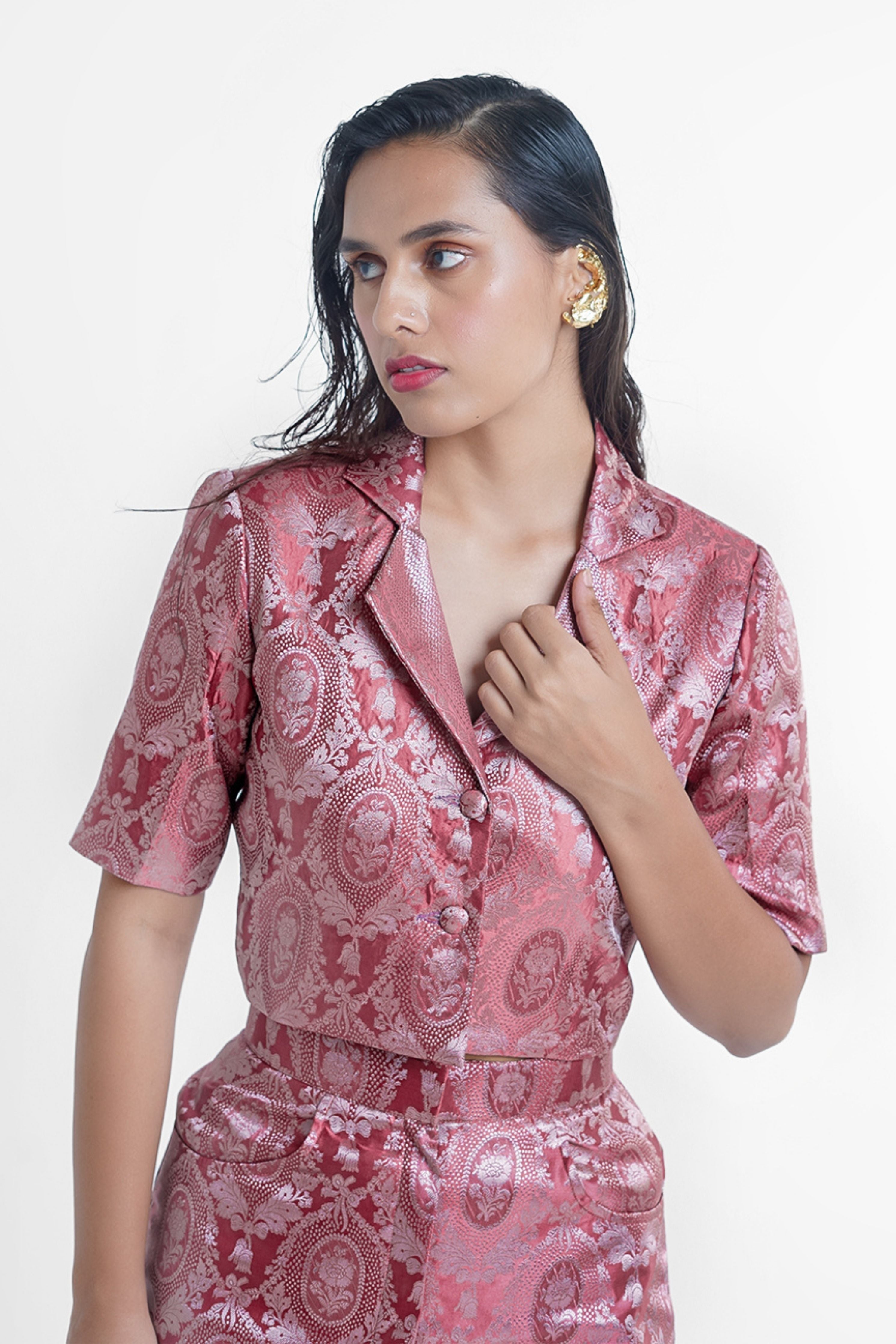 Scarlet Silk Co-Ord Set