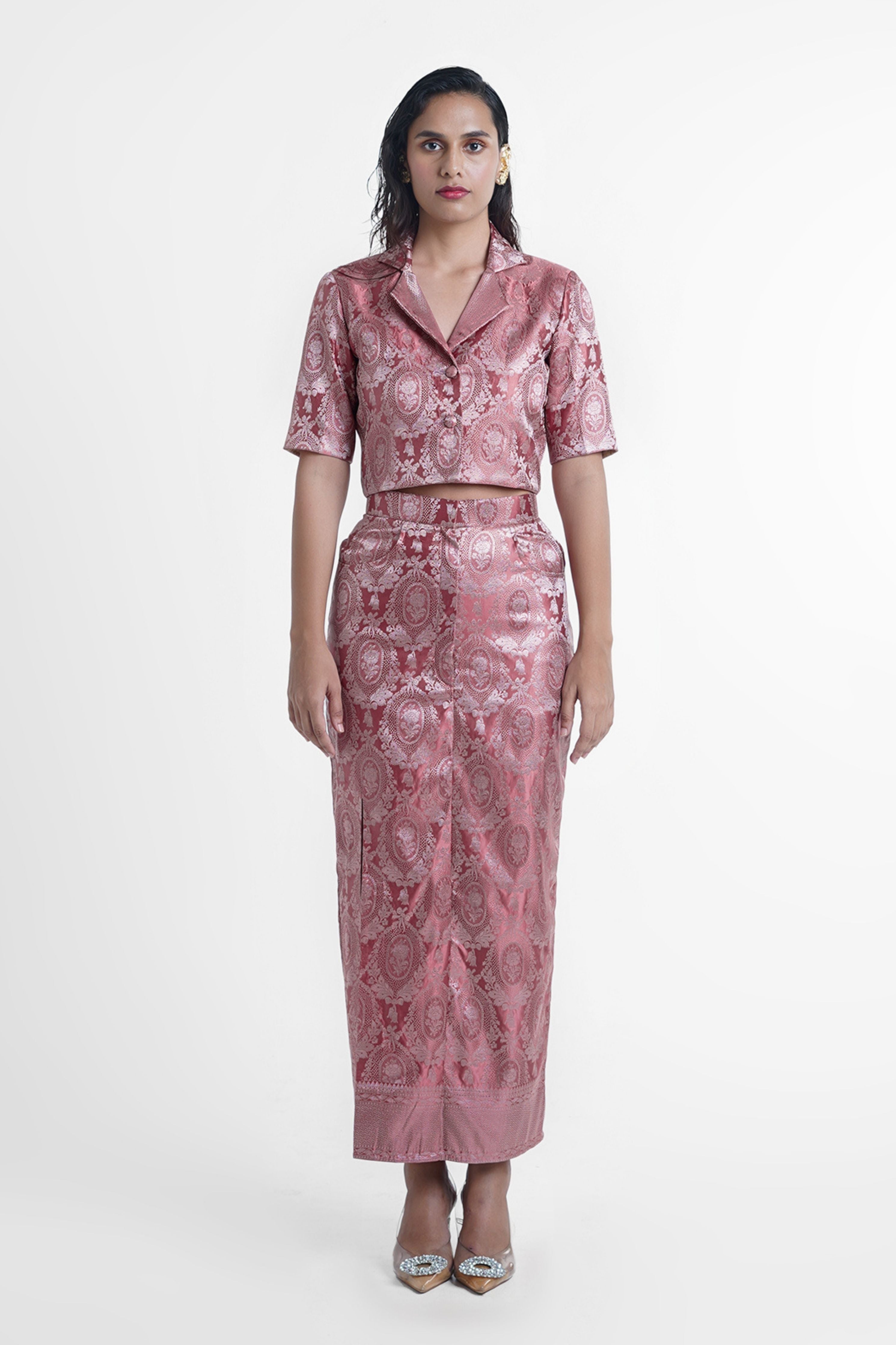Scarlet Silk Co-Ord Set