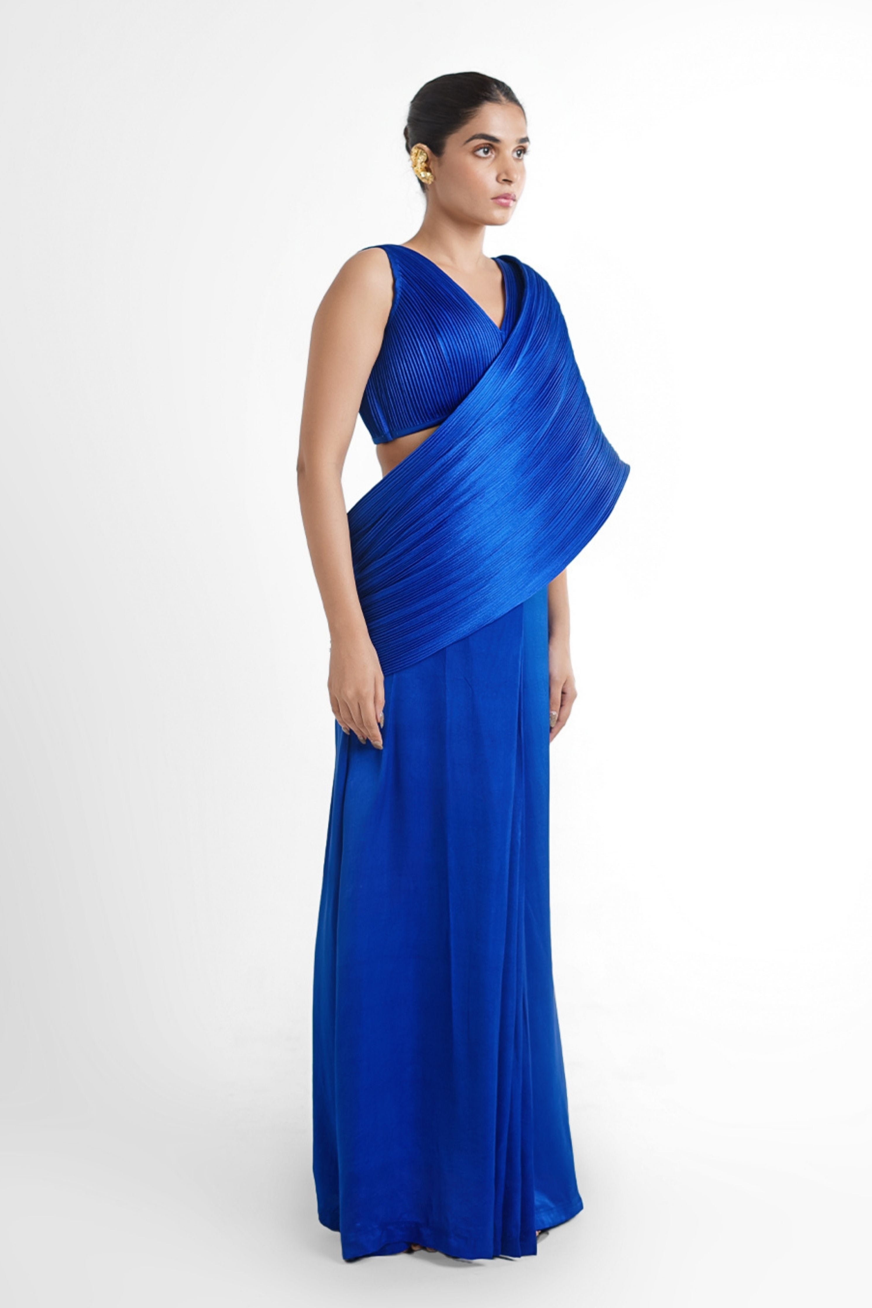Helen Concept Saree In Electric Blue