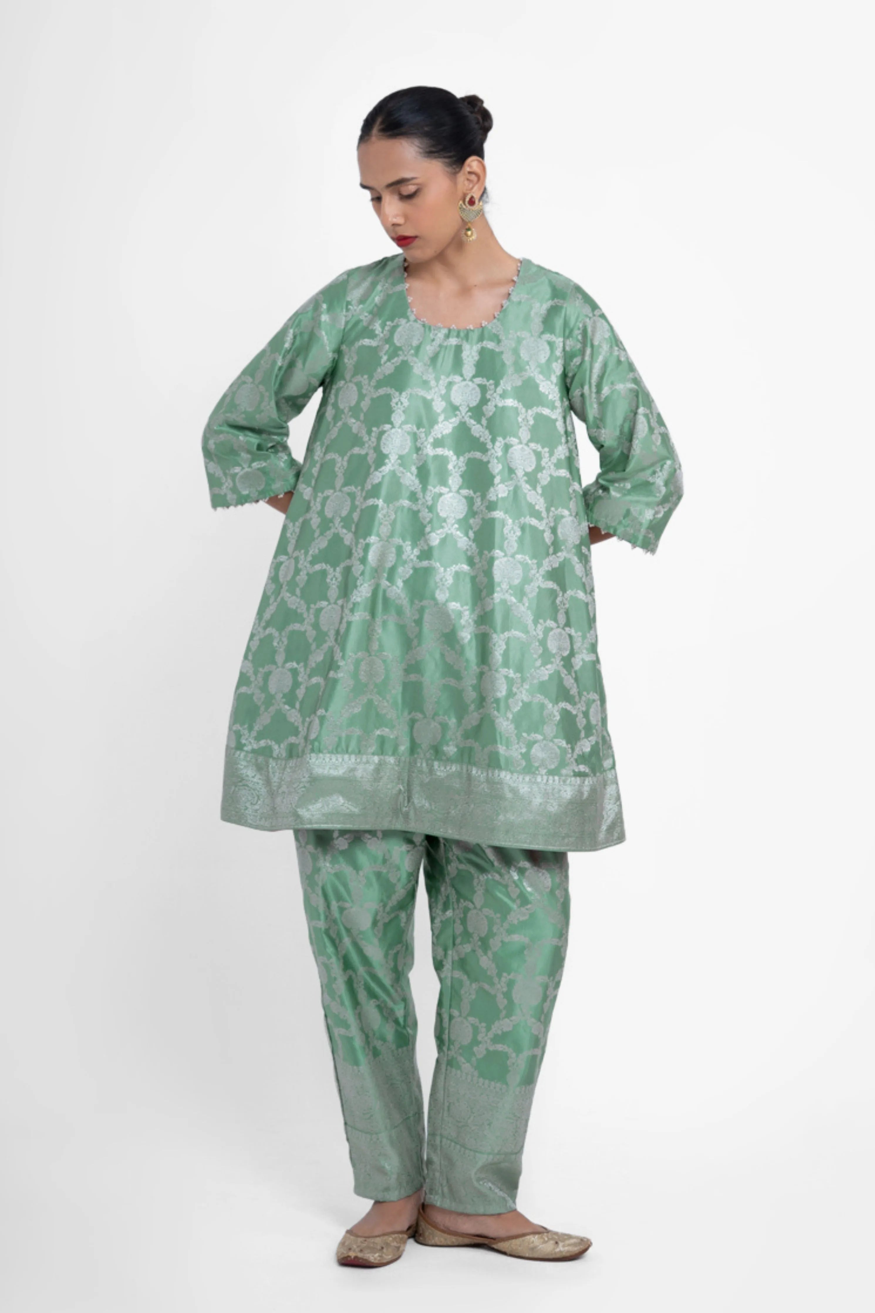 Jaya Kurta Set In Green