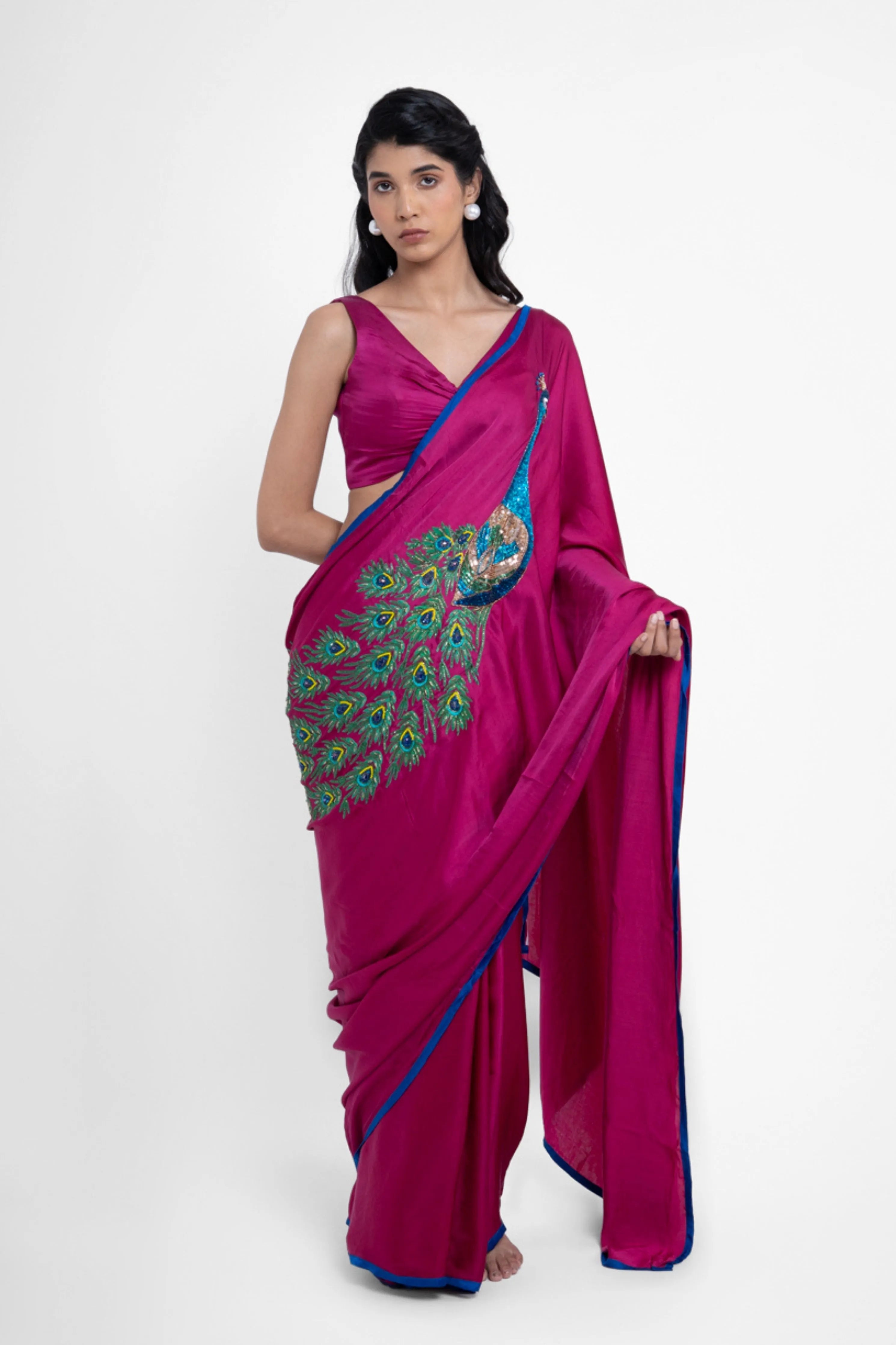 Rashbhari Pure Satin Saree