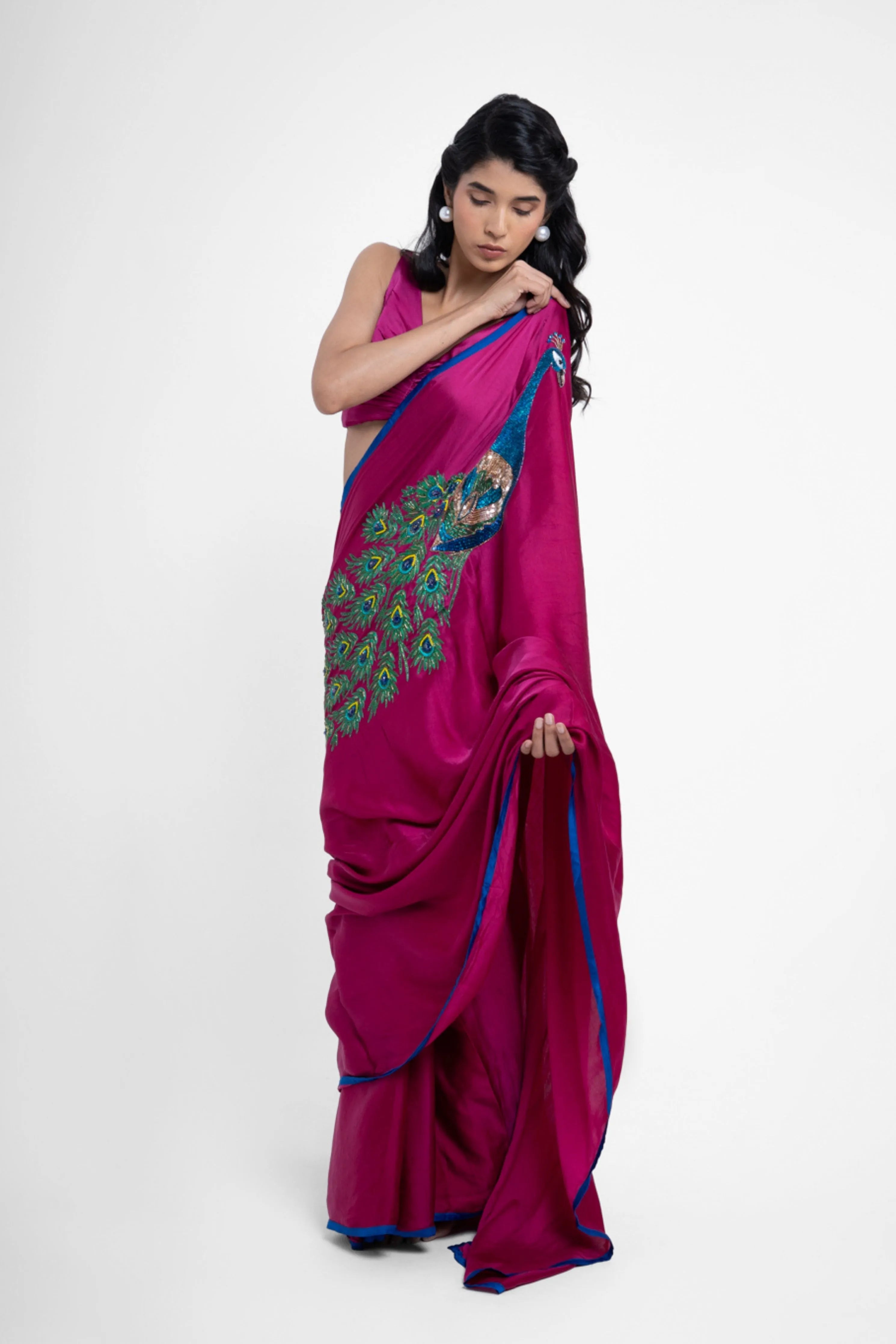 Rashbhari Pure Satin Saree
