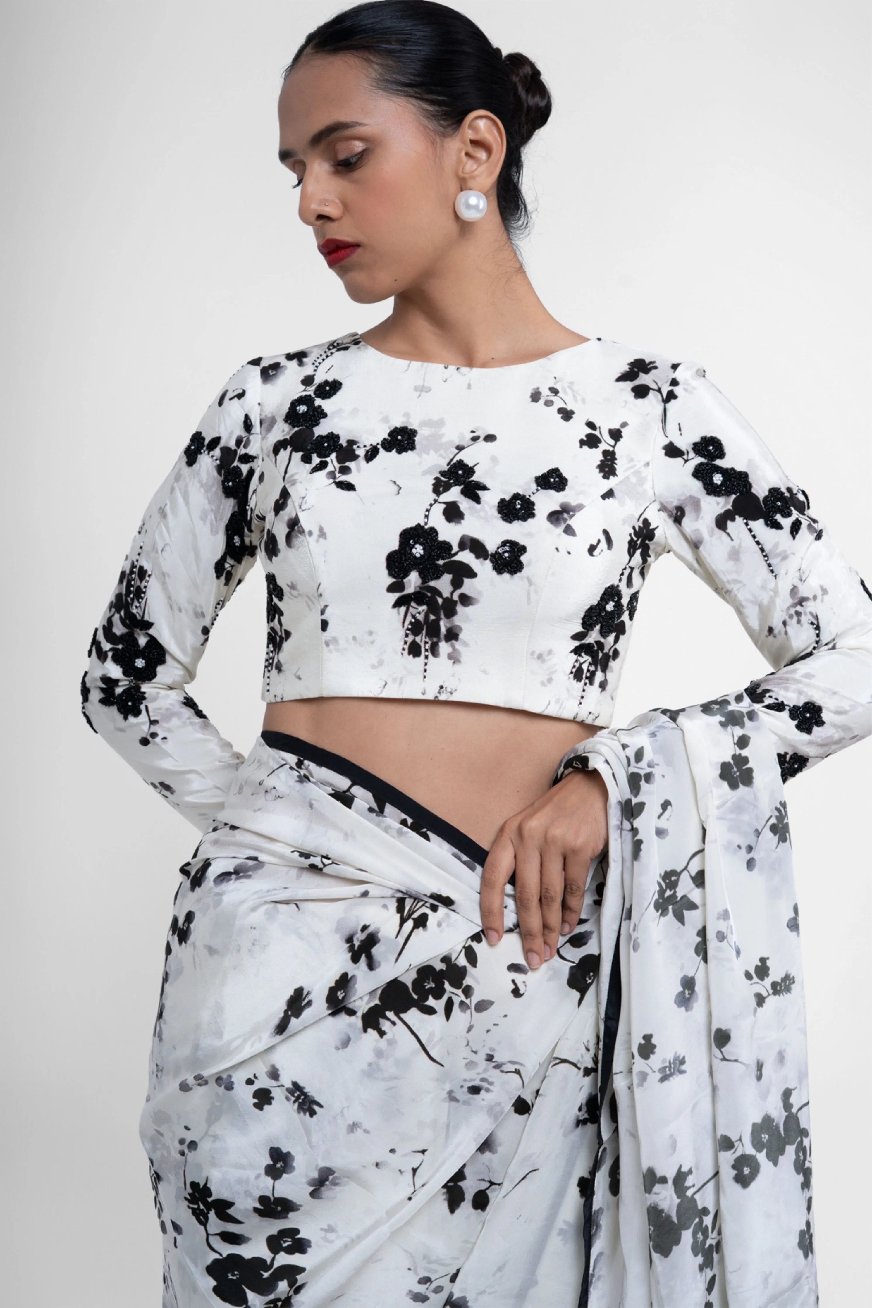 White Crepe Blouse