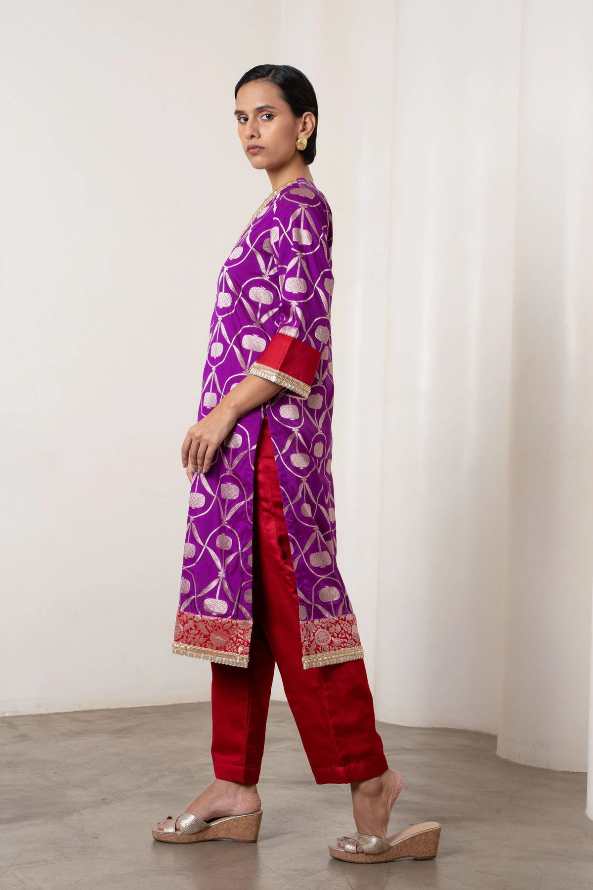 Masoom Kurta Set Purple
