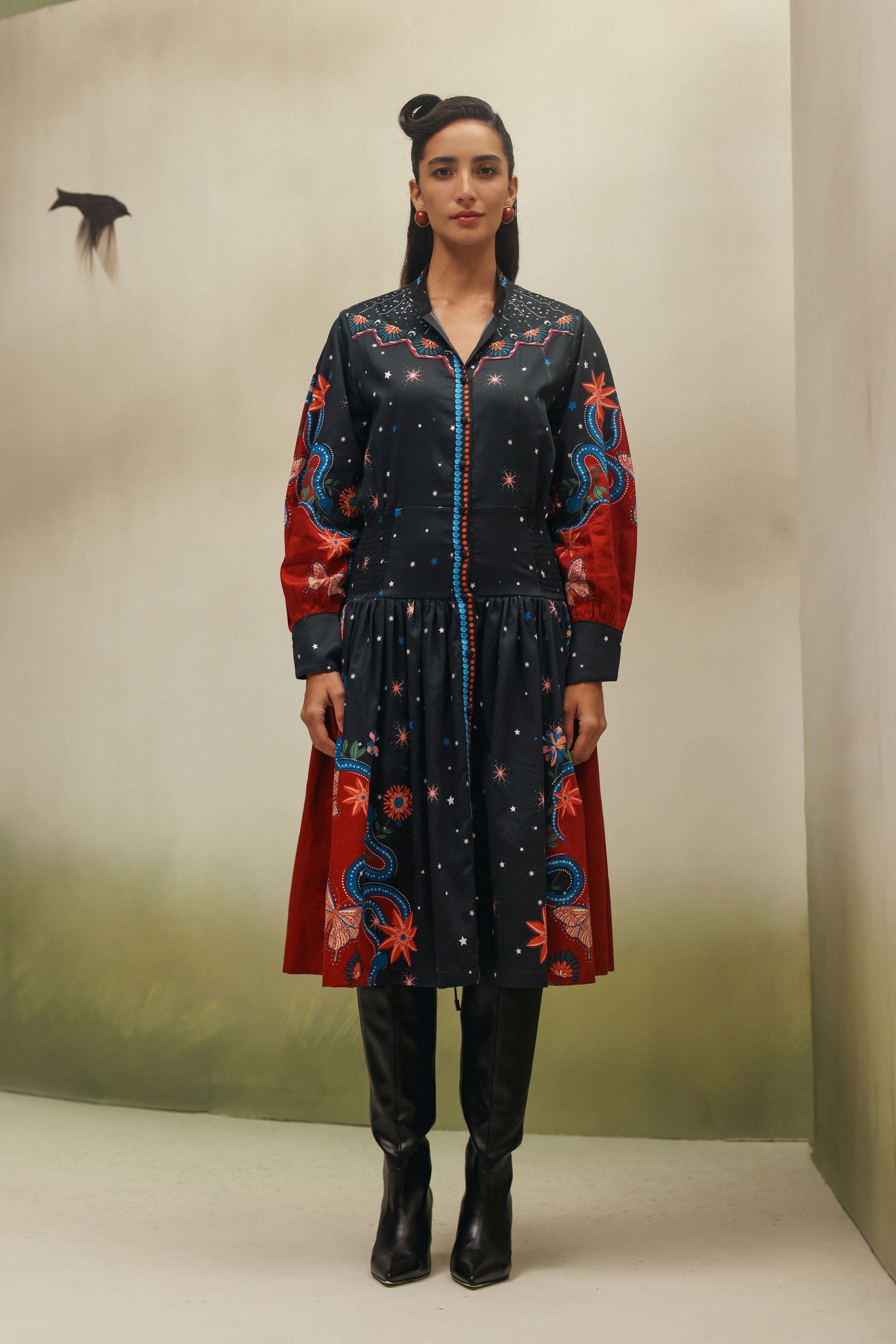 Garden Dancer Celia Midi Dress