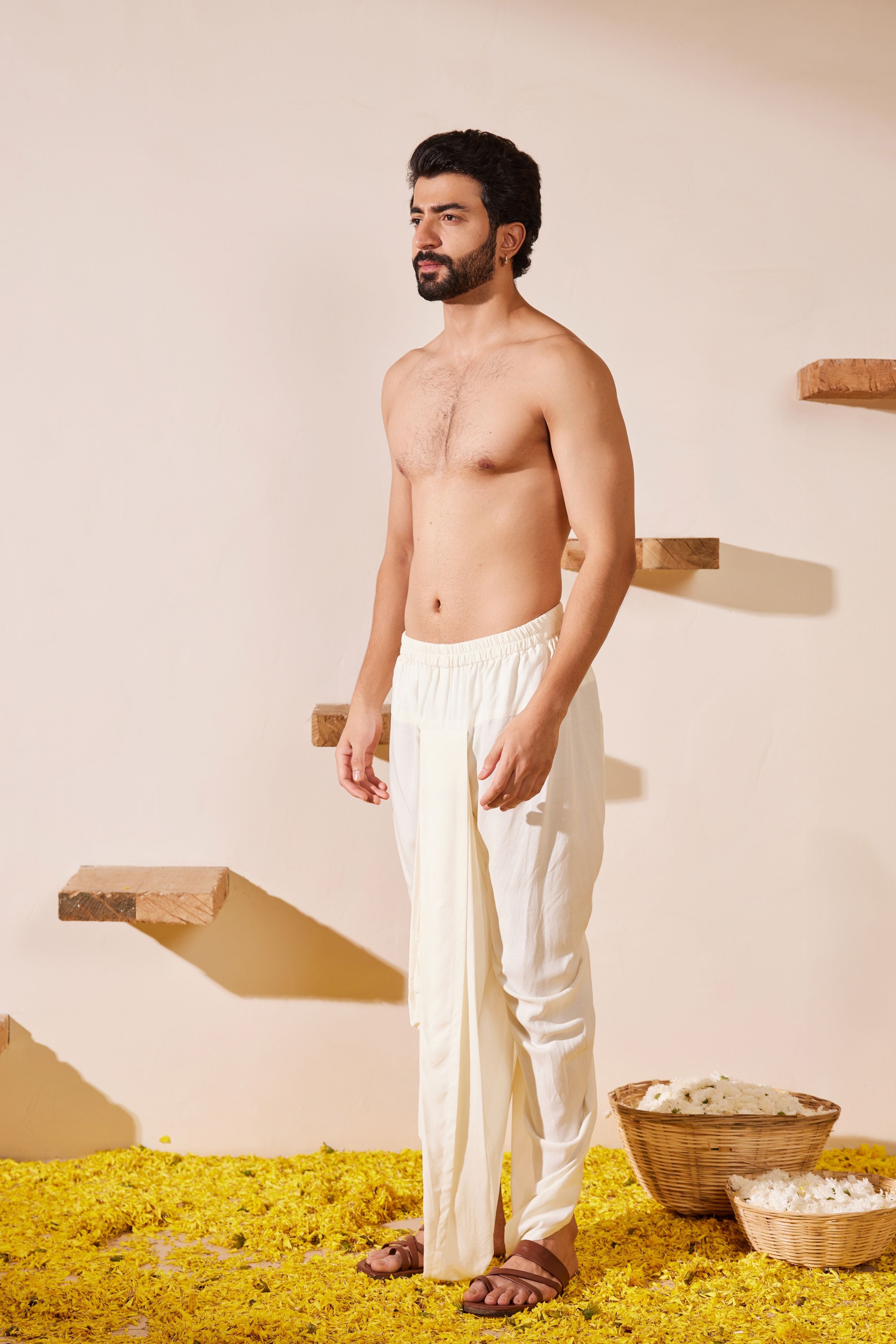 Pleated Dhoti Pant