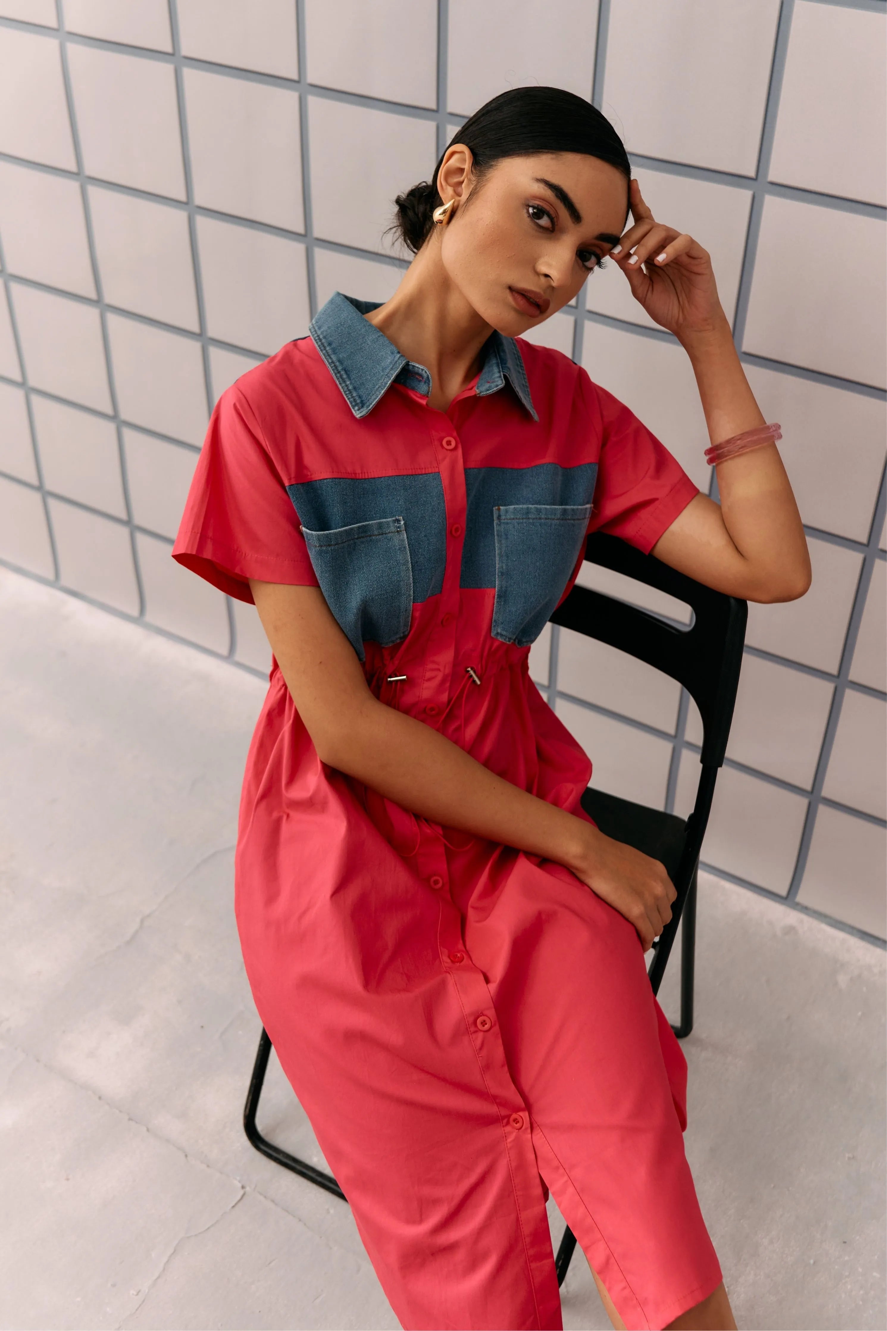 Fuscia Alles Dress
