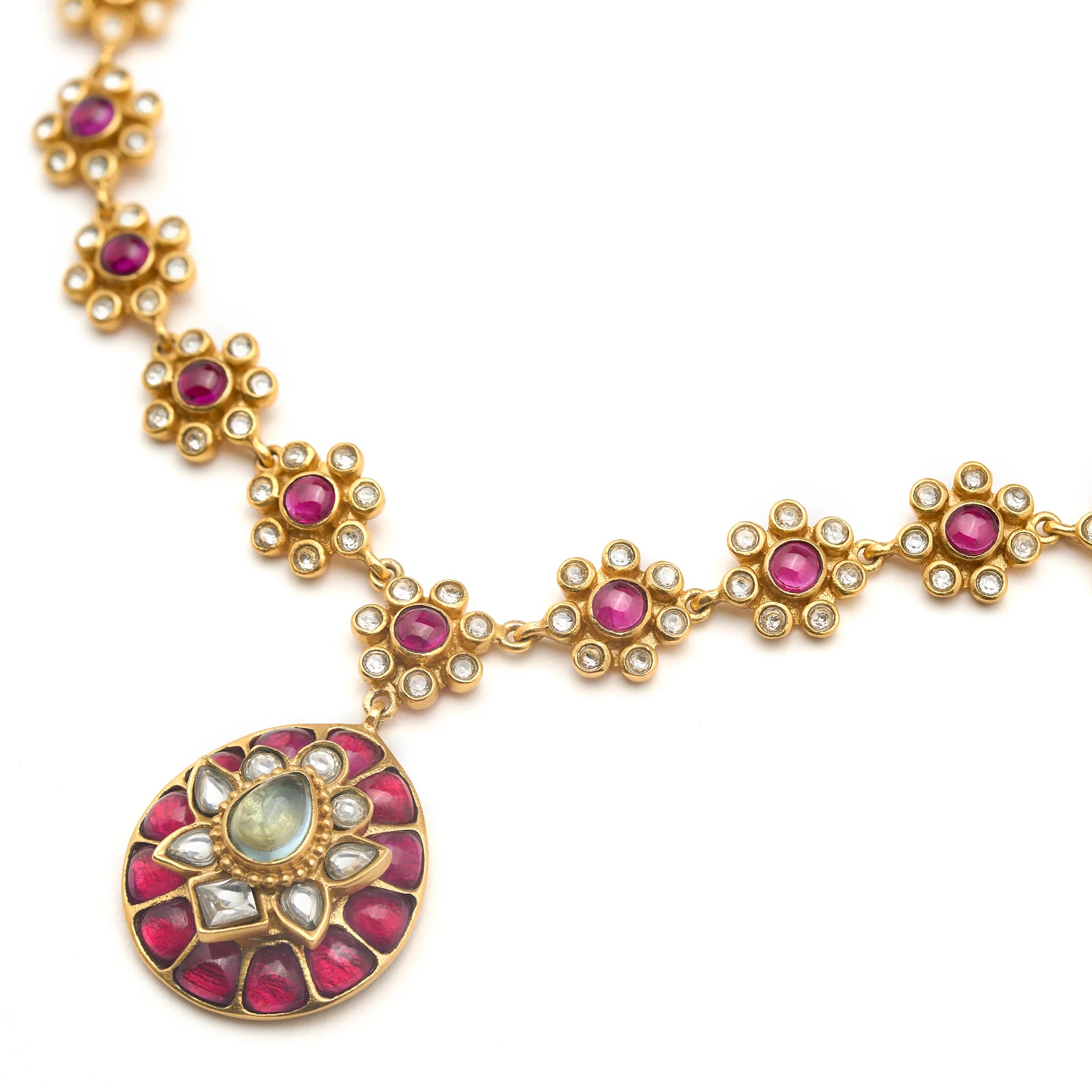 Gulmohar Crimson Necklace