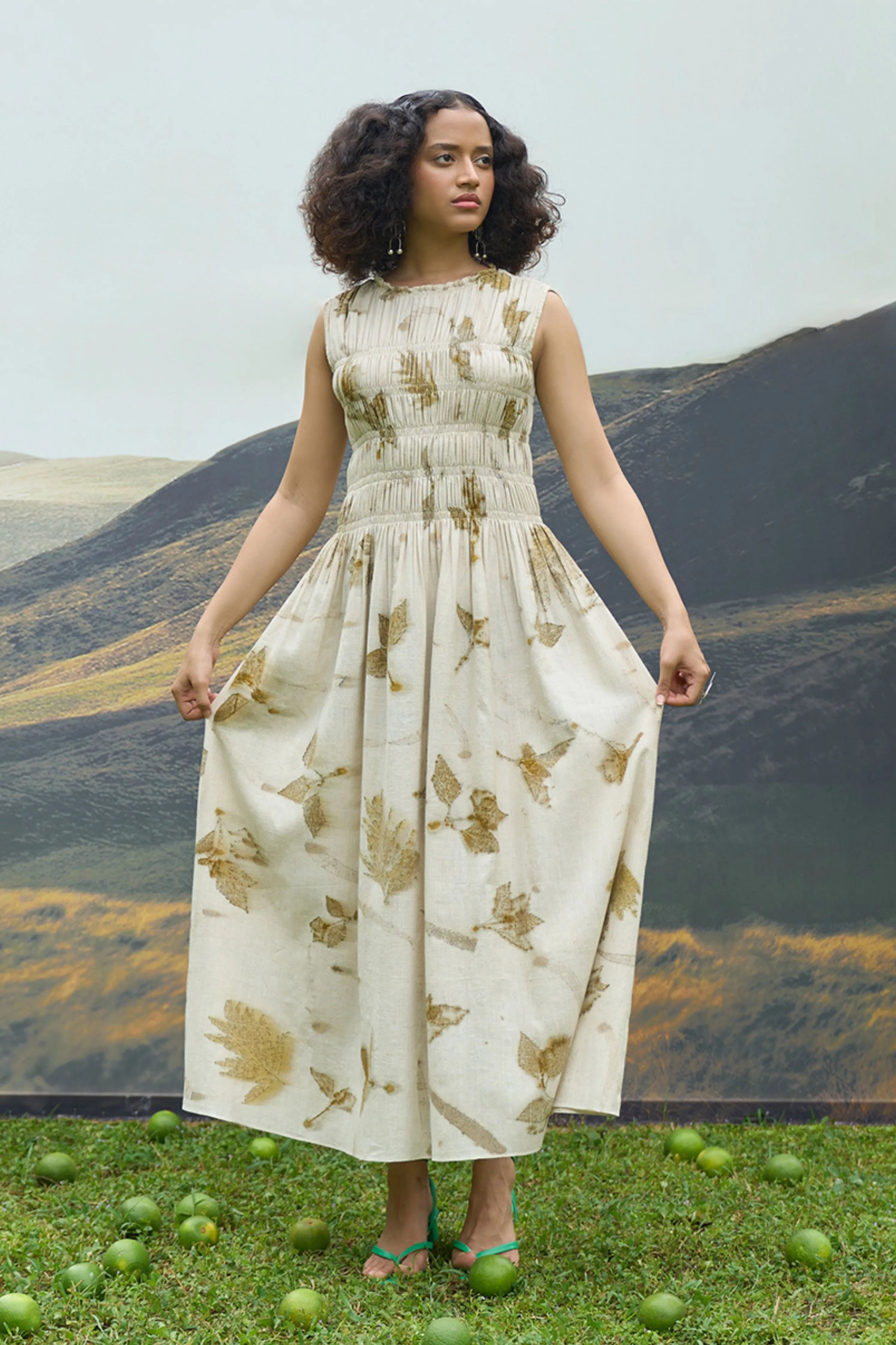 Live Leafy Smocked Dress