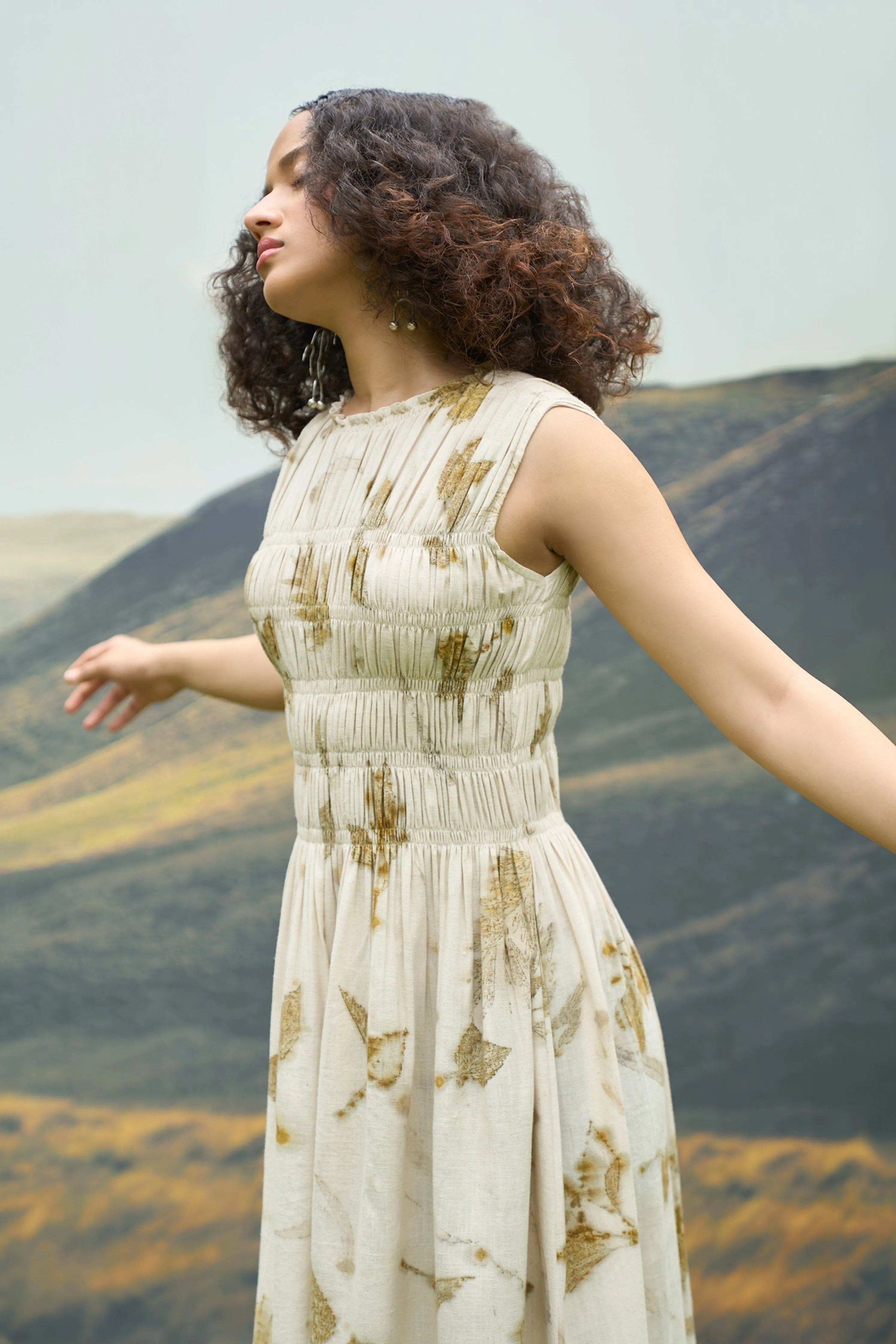 Live Leafy Smocked Dress