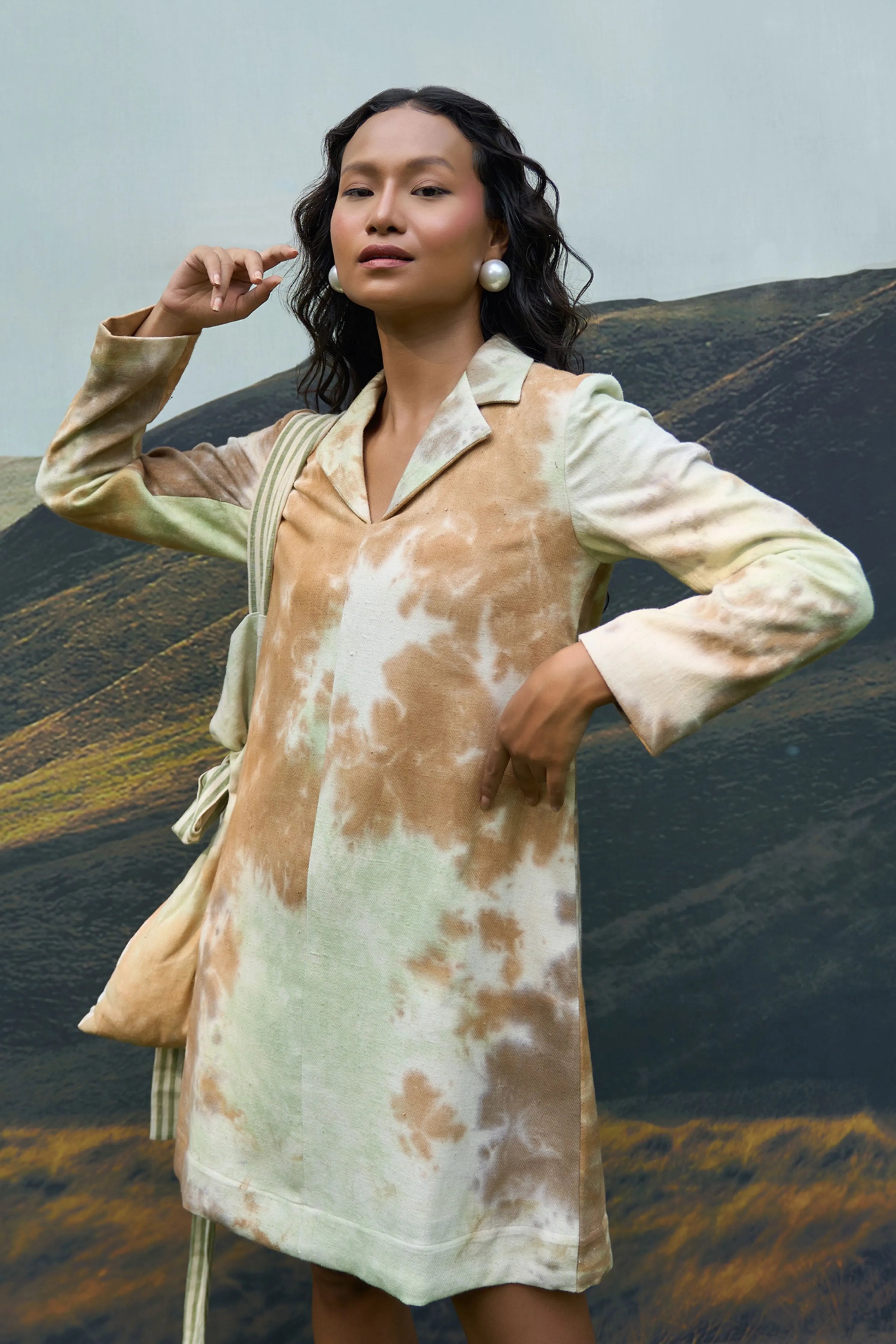 Forest Denim Blazer Dress