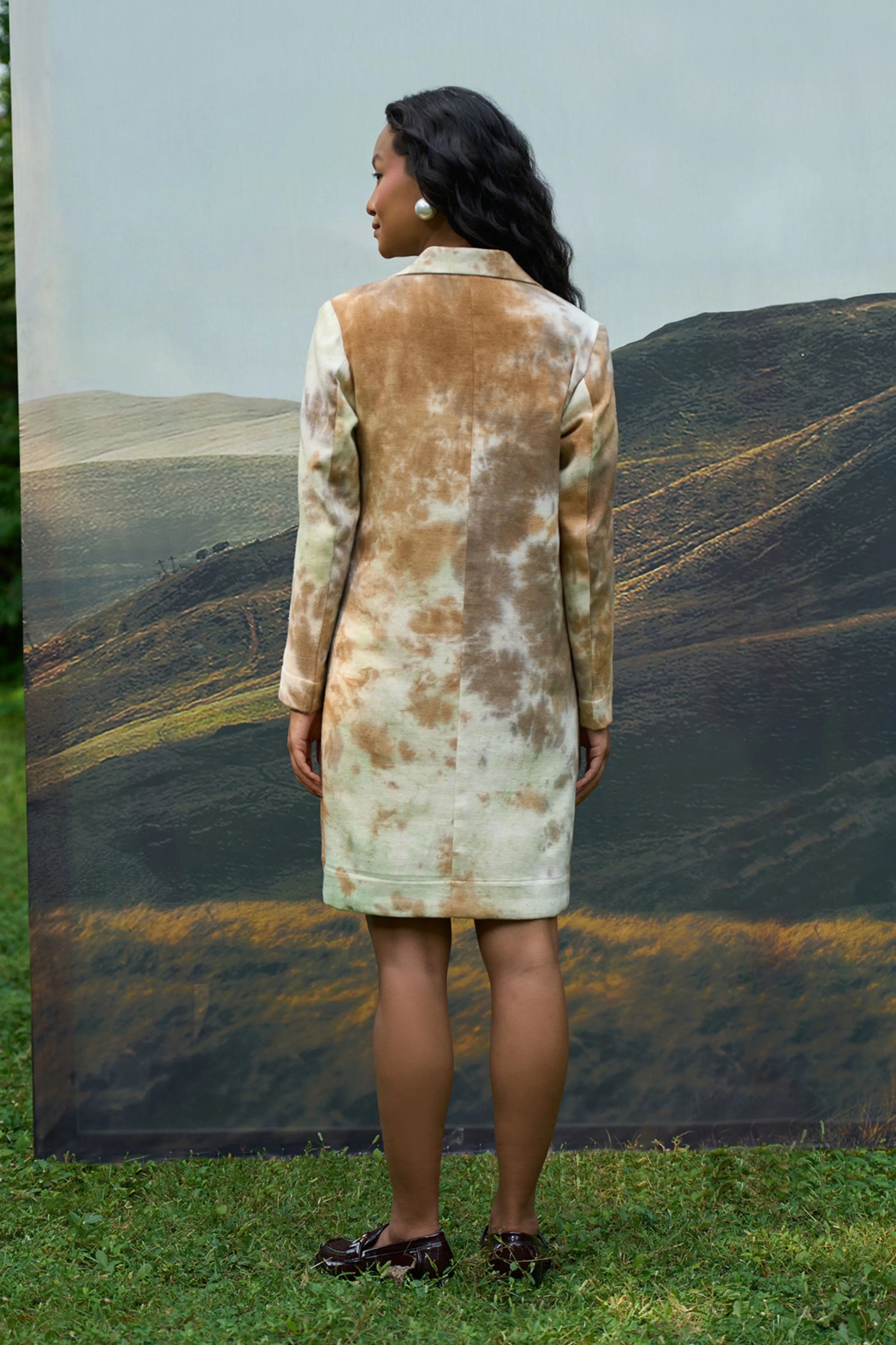 Forest Denim Blazer Dress