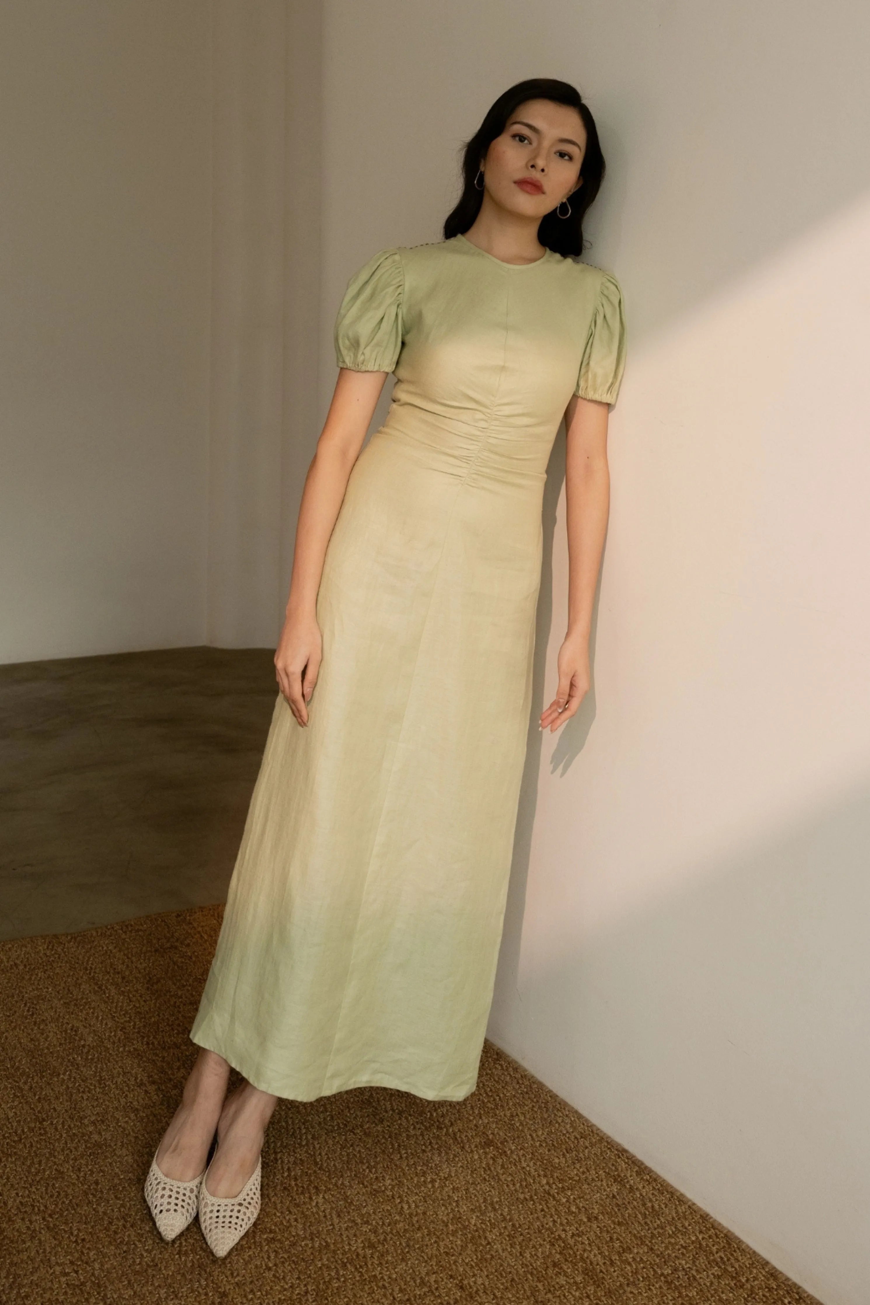 Dew Mint Cinched Dress