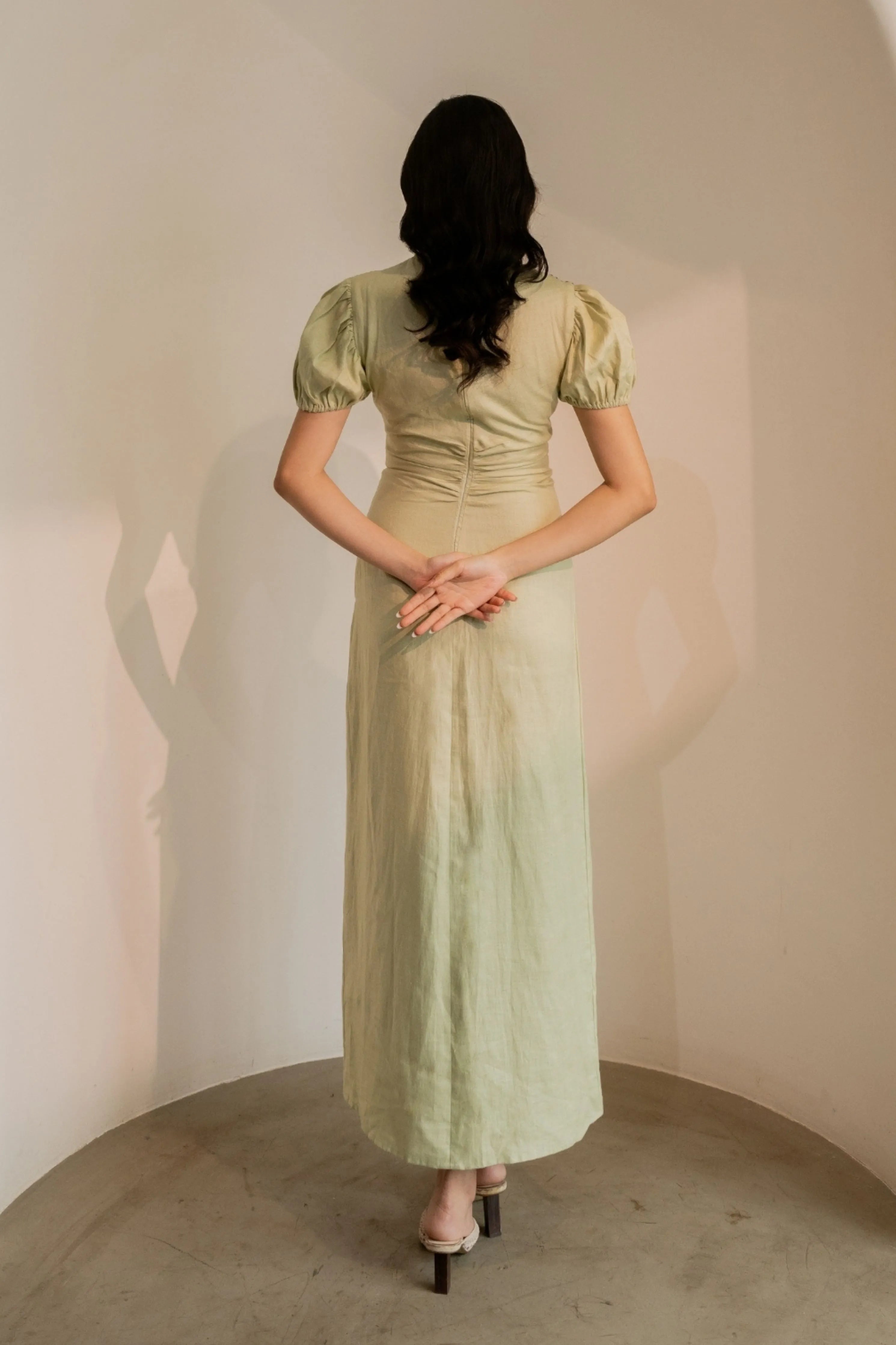 Dew Mint Cinched Dress