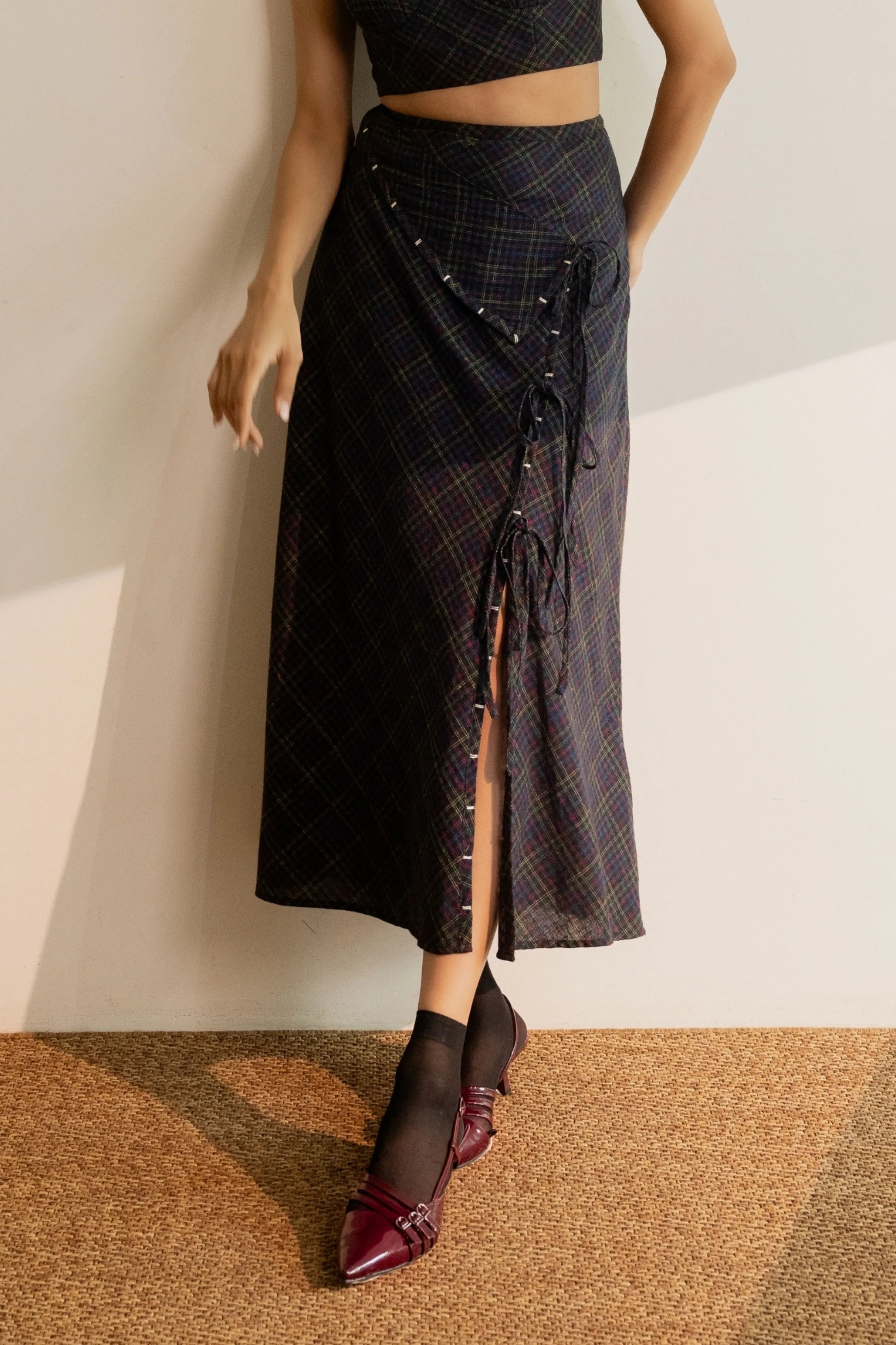 Prism Tie Up Skirt