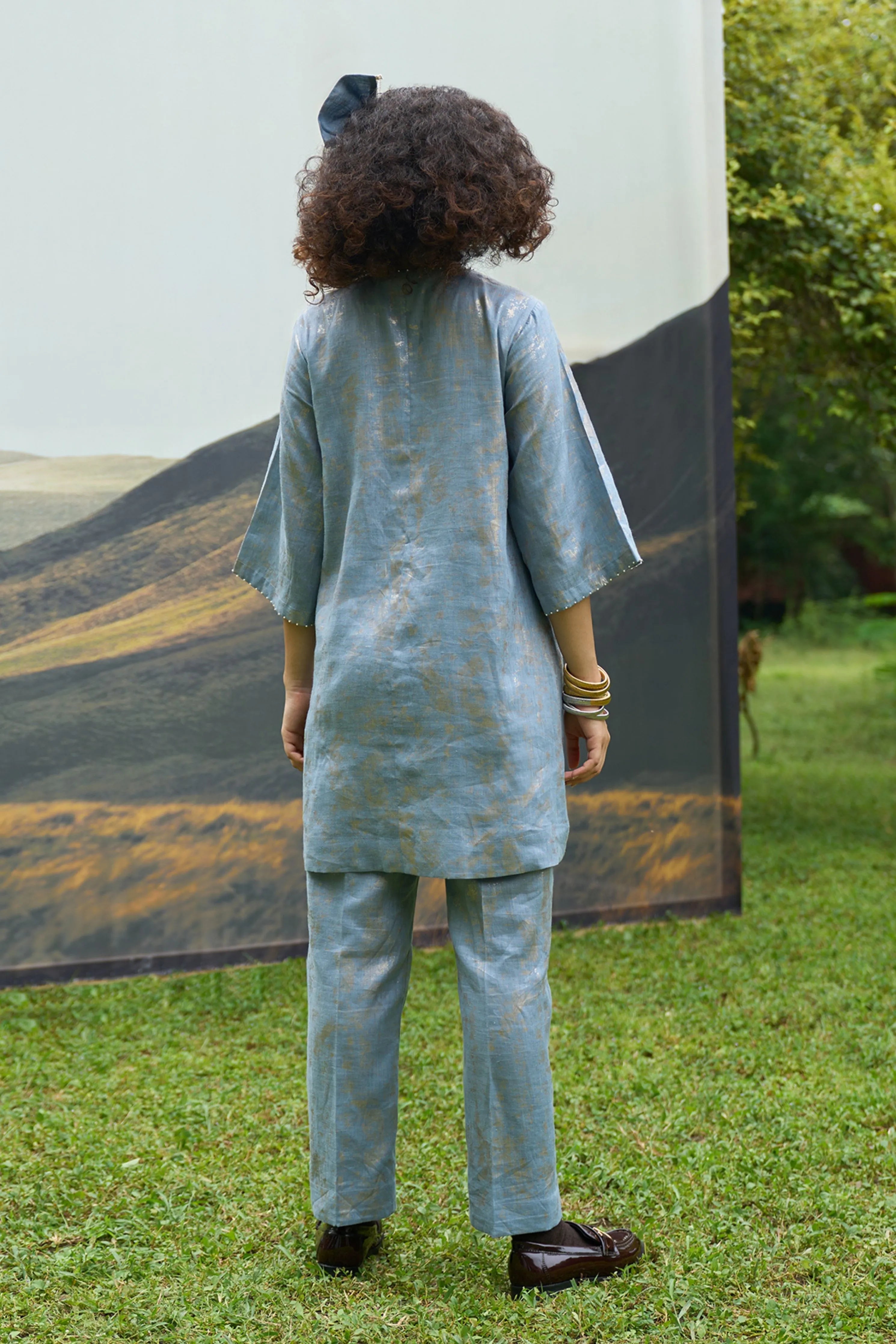 Azure Round Shirt
