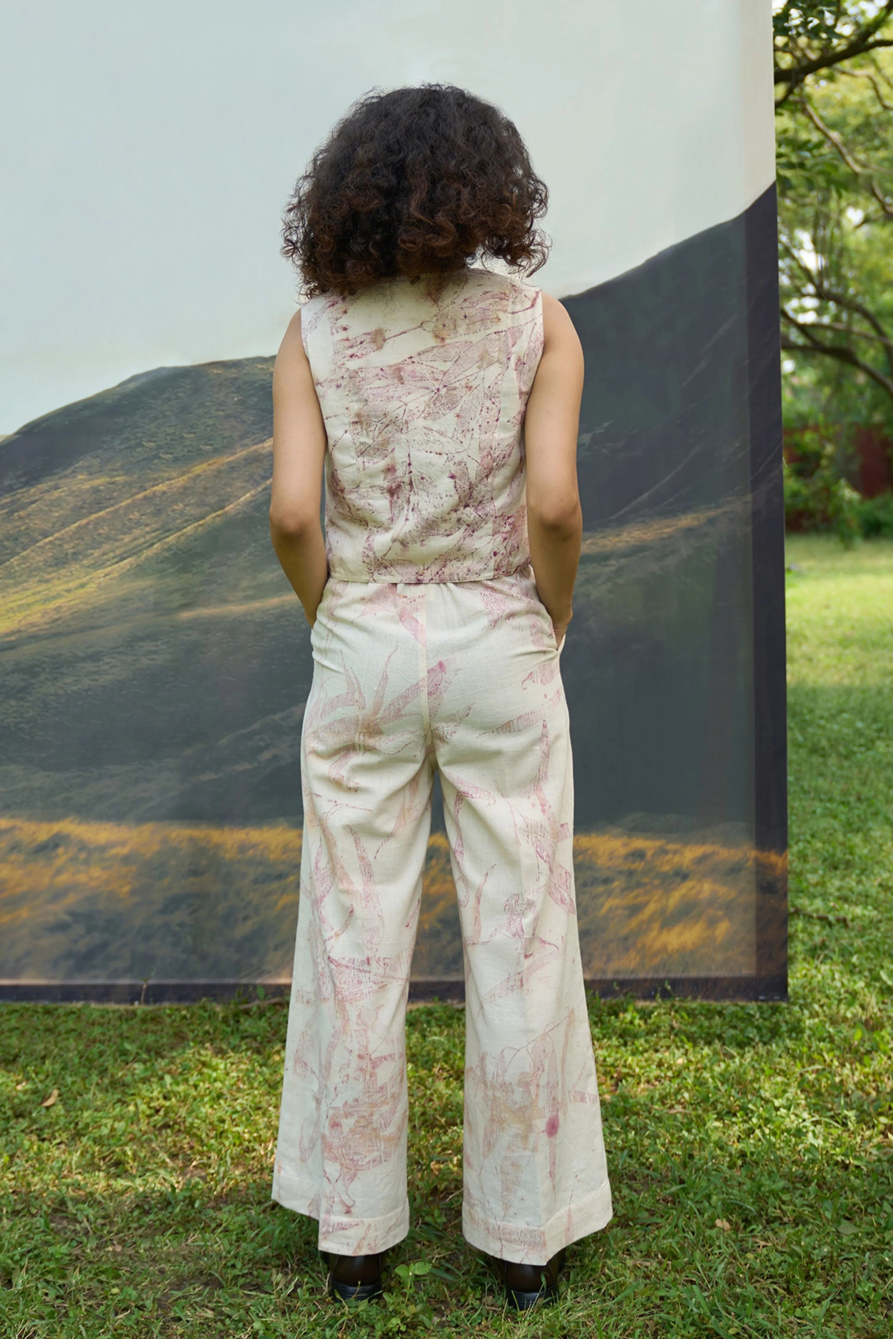 Pink Foliage Vest