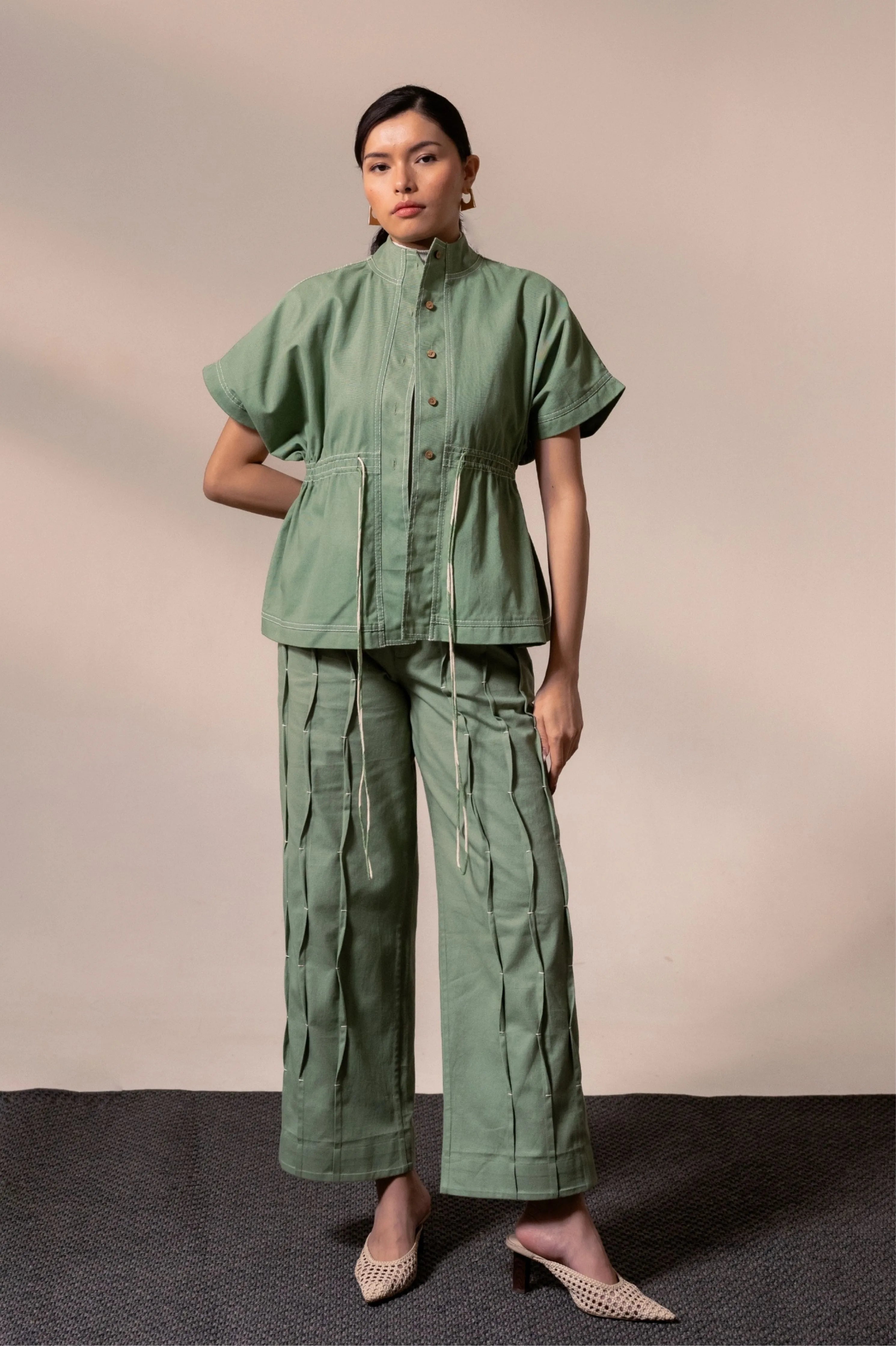 Fern Denim Top