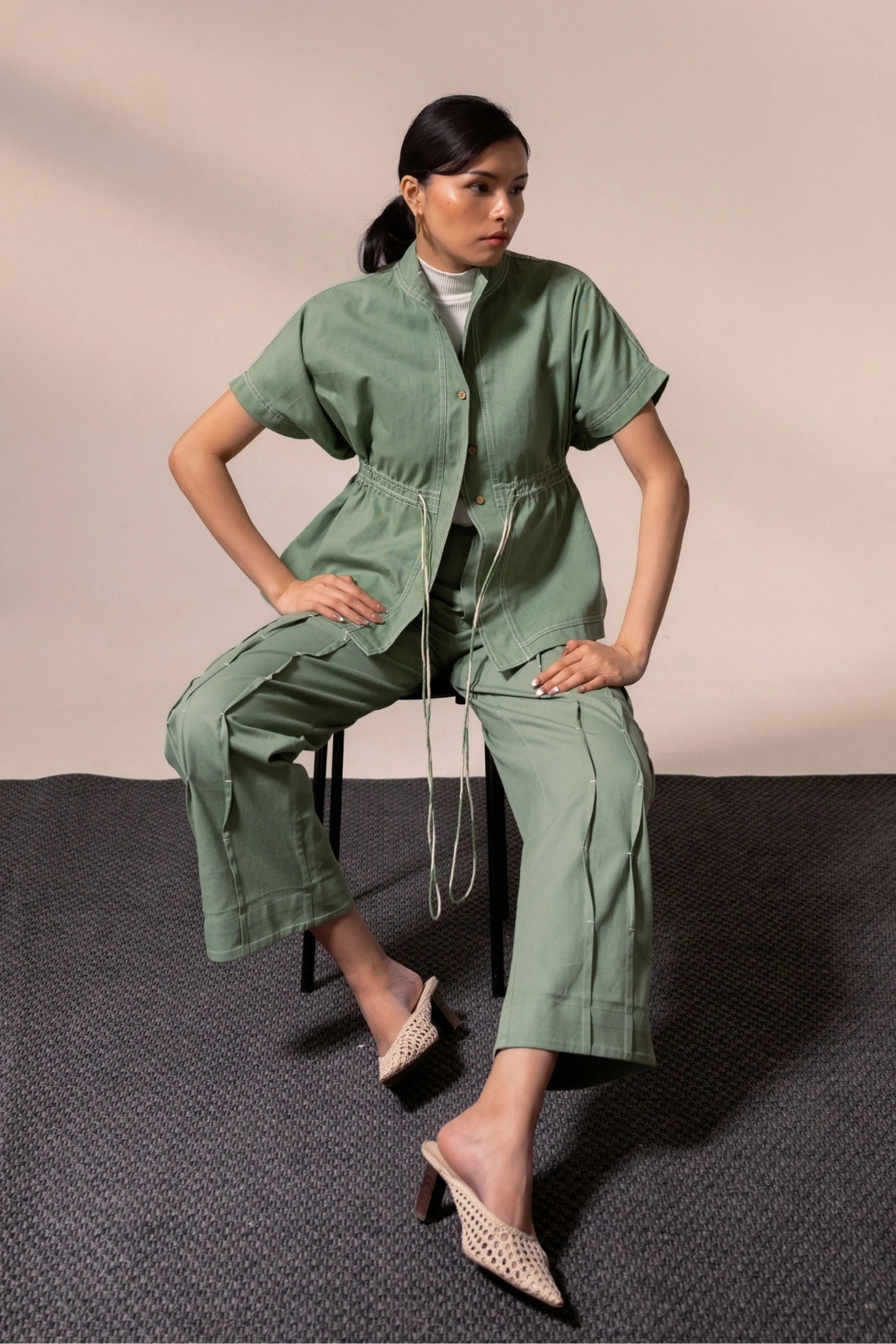 Fern Denim Top
