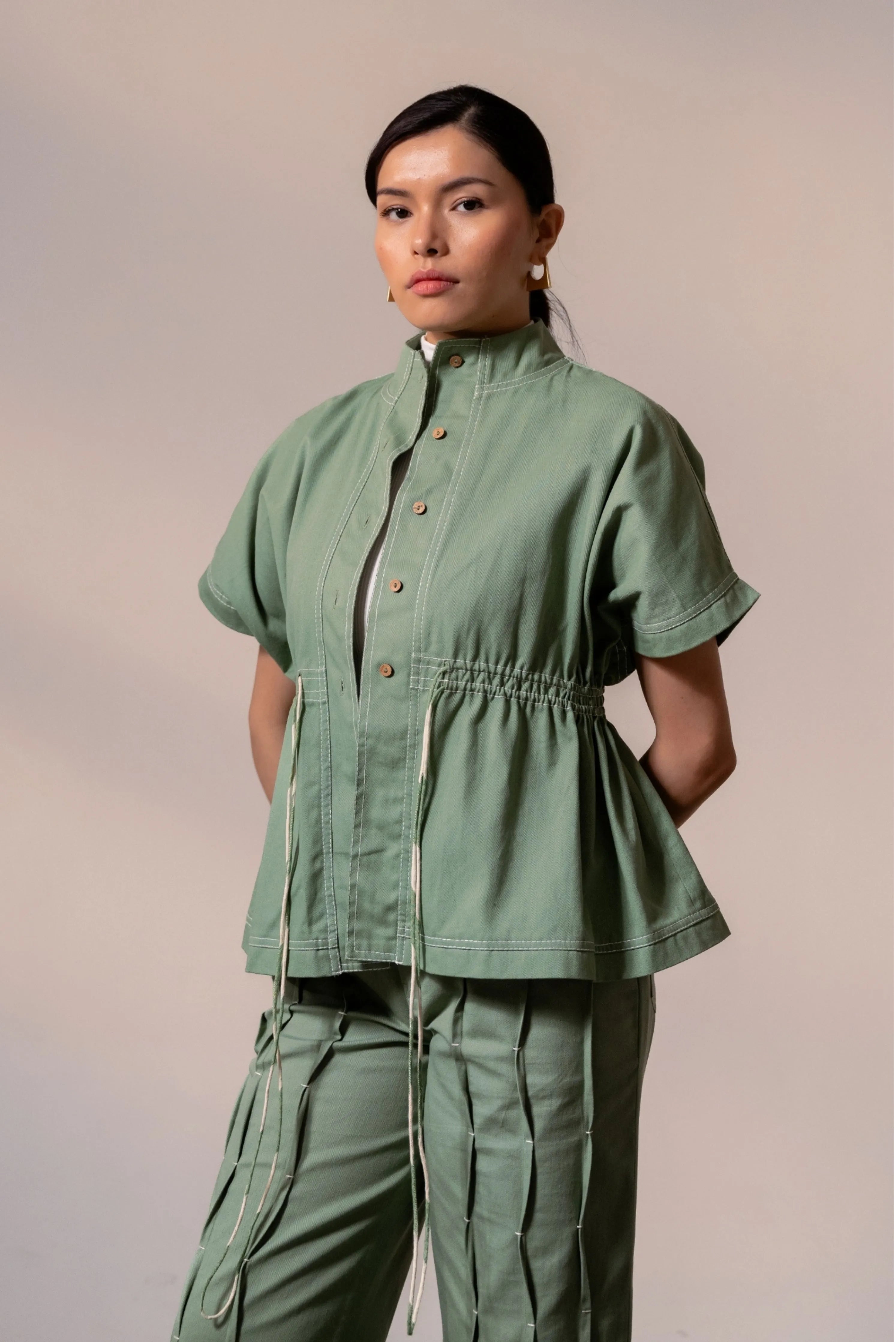 Fern Denim Top