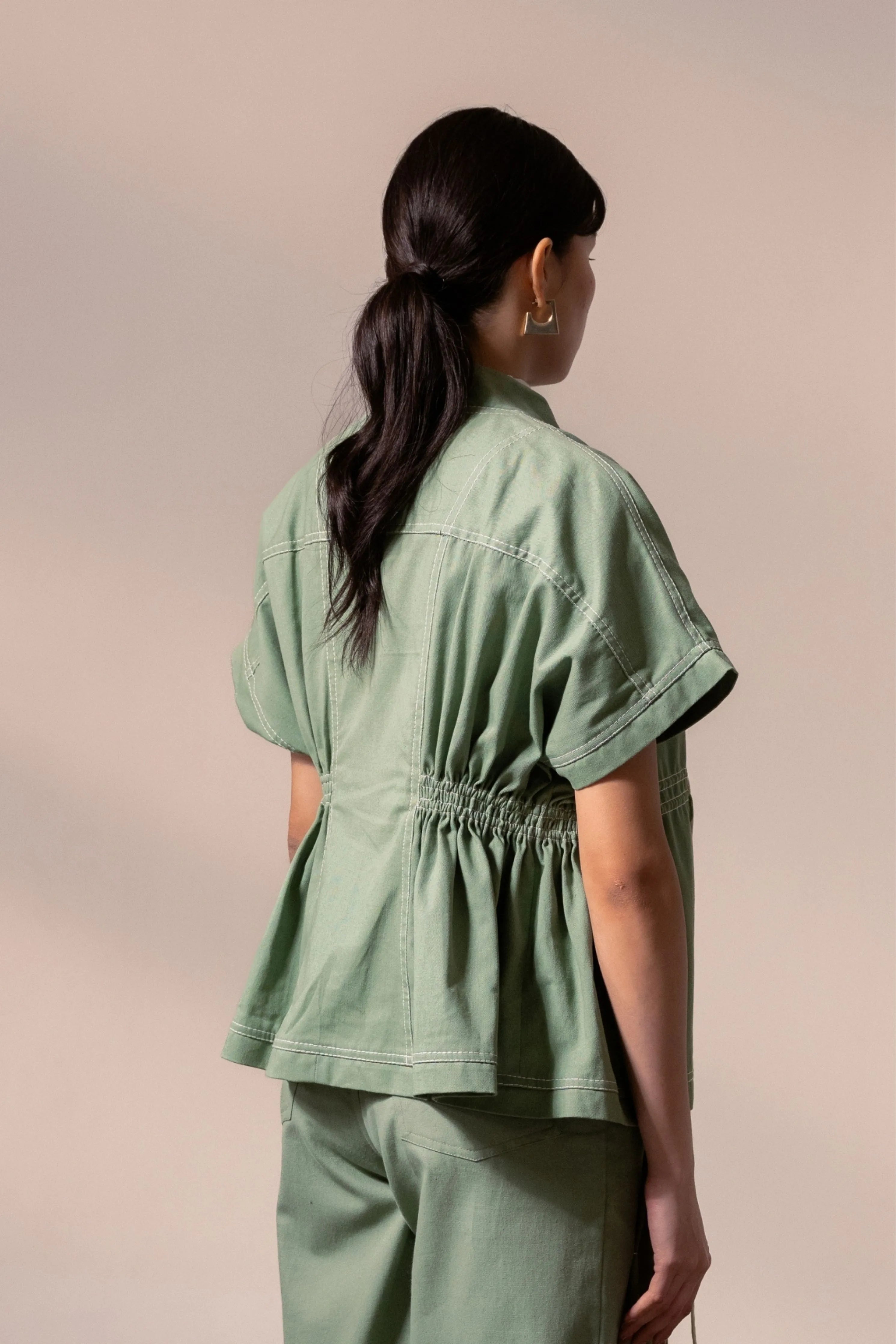 Fern Denim Top