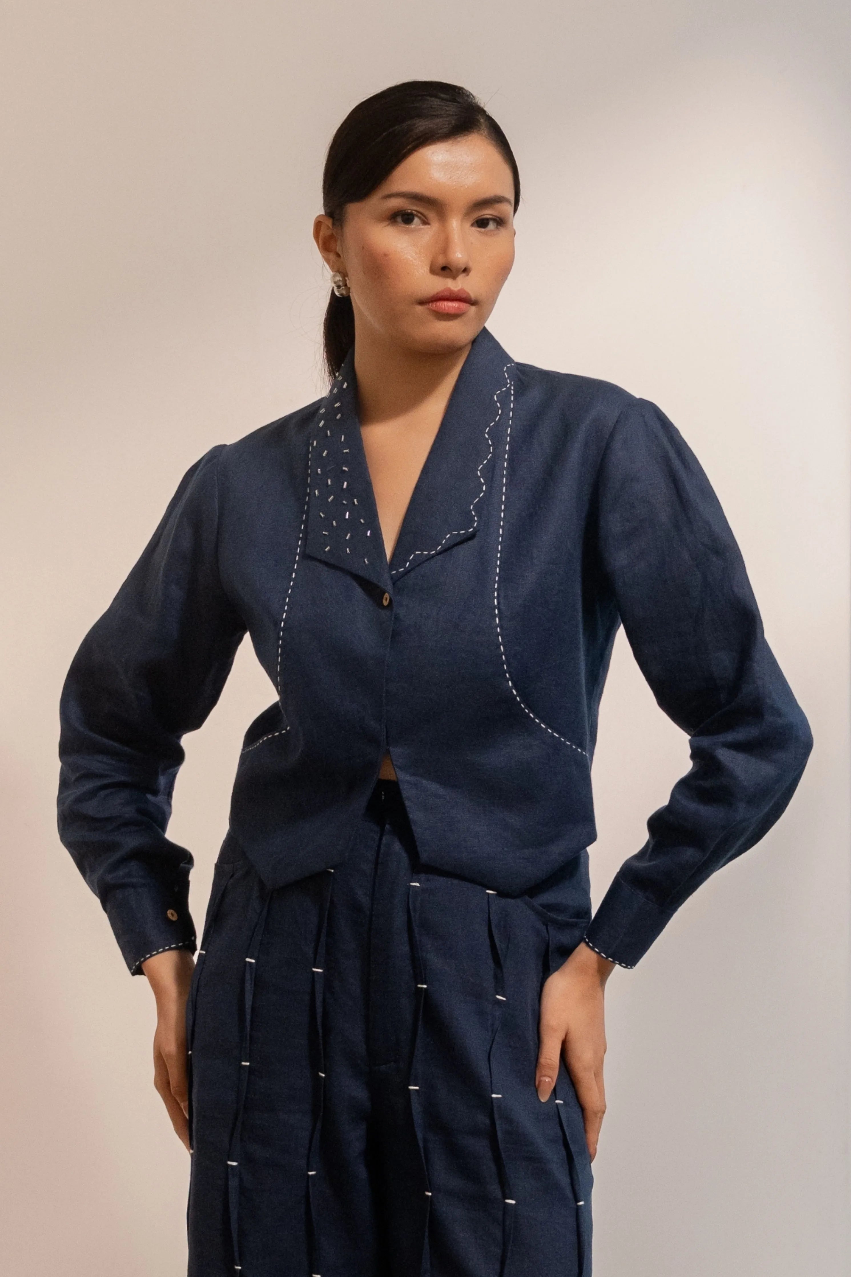 Moraine Blue Crop Jacket