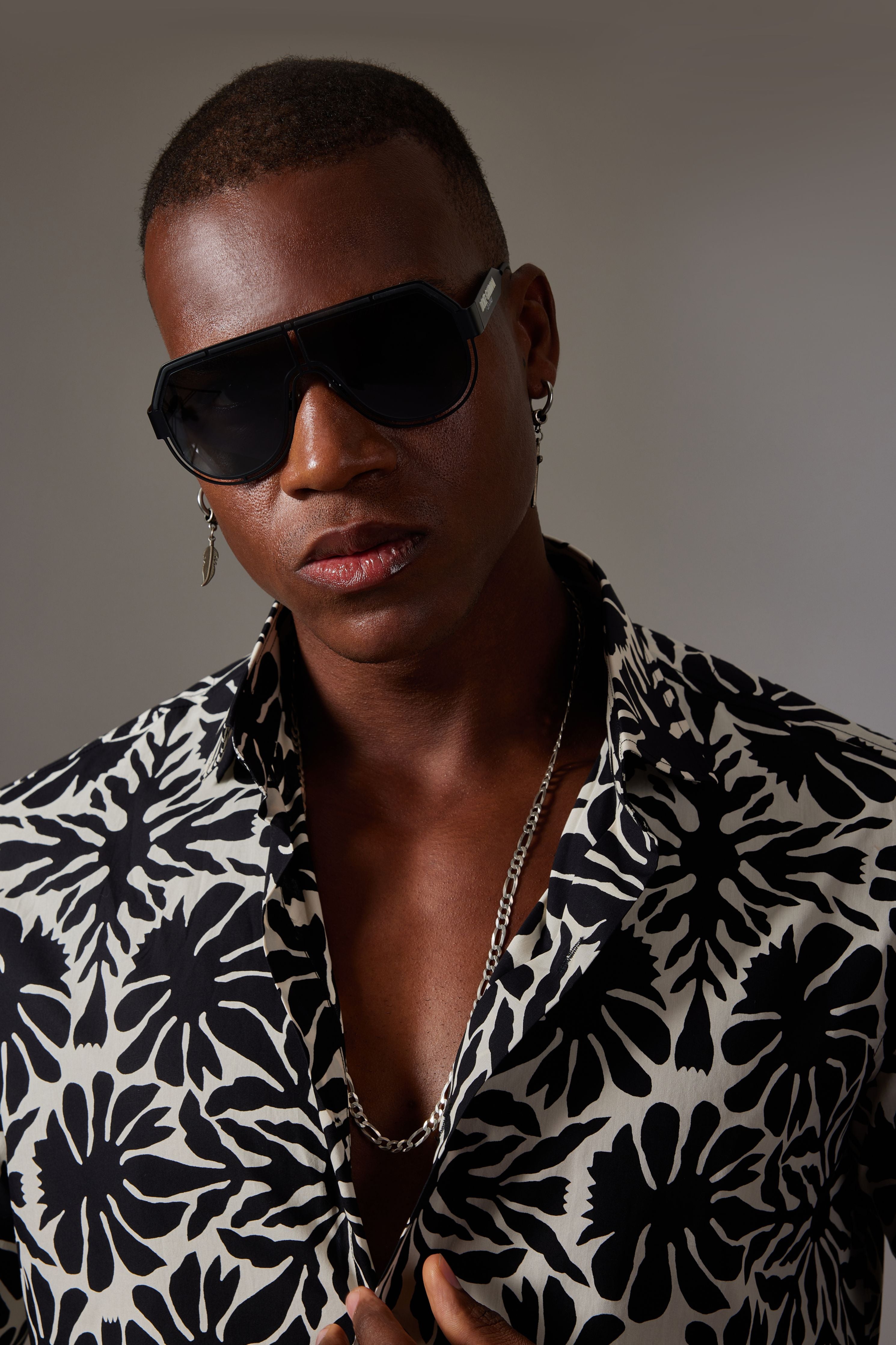 Black Printed Shirt