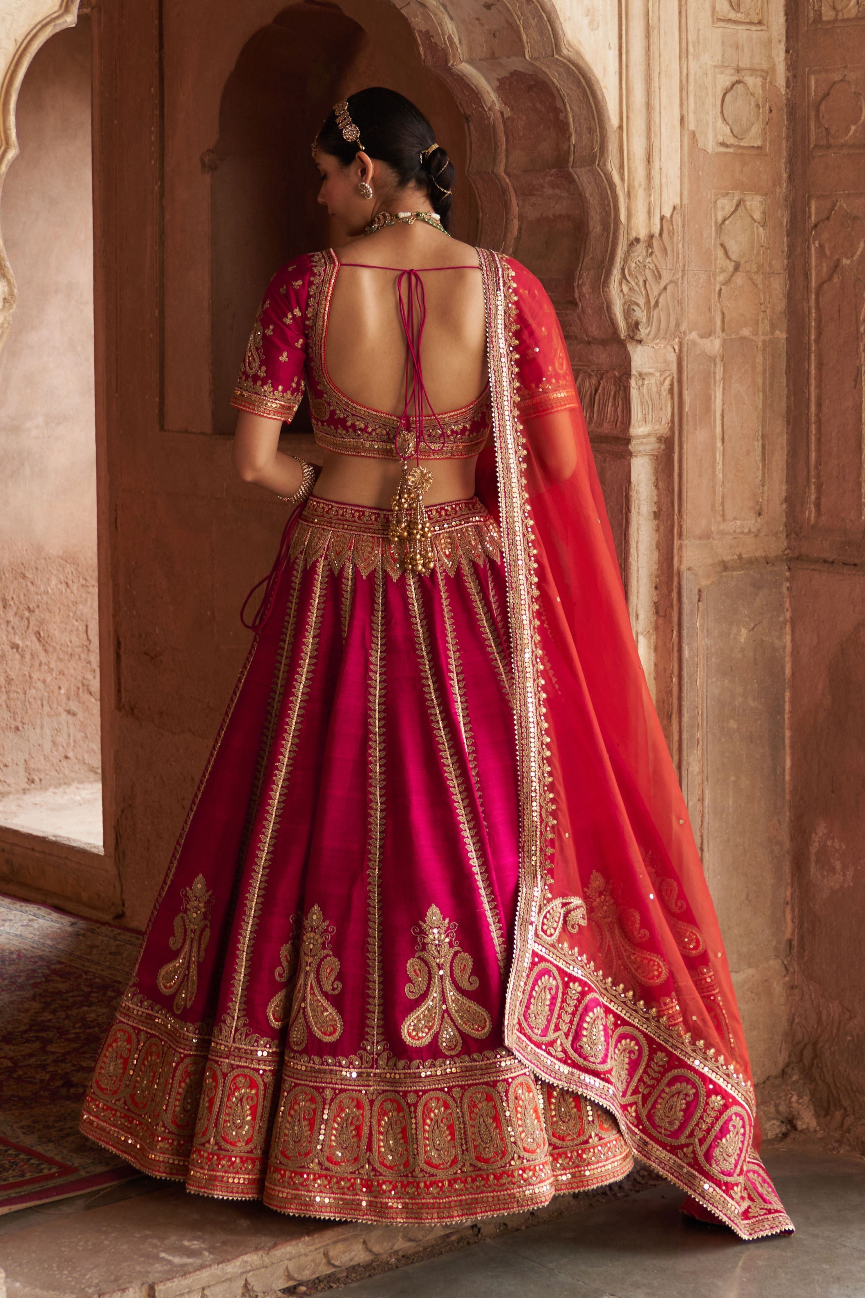 Amara  Hotpink Lehenga  Set