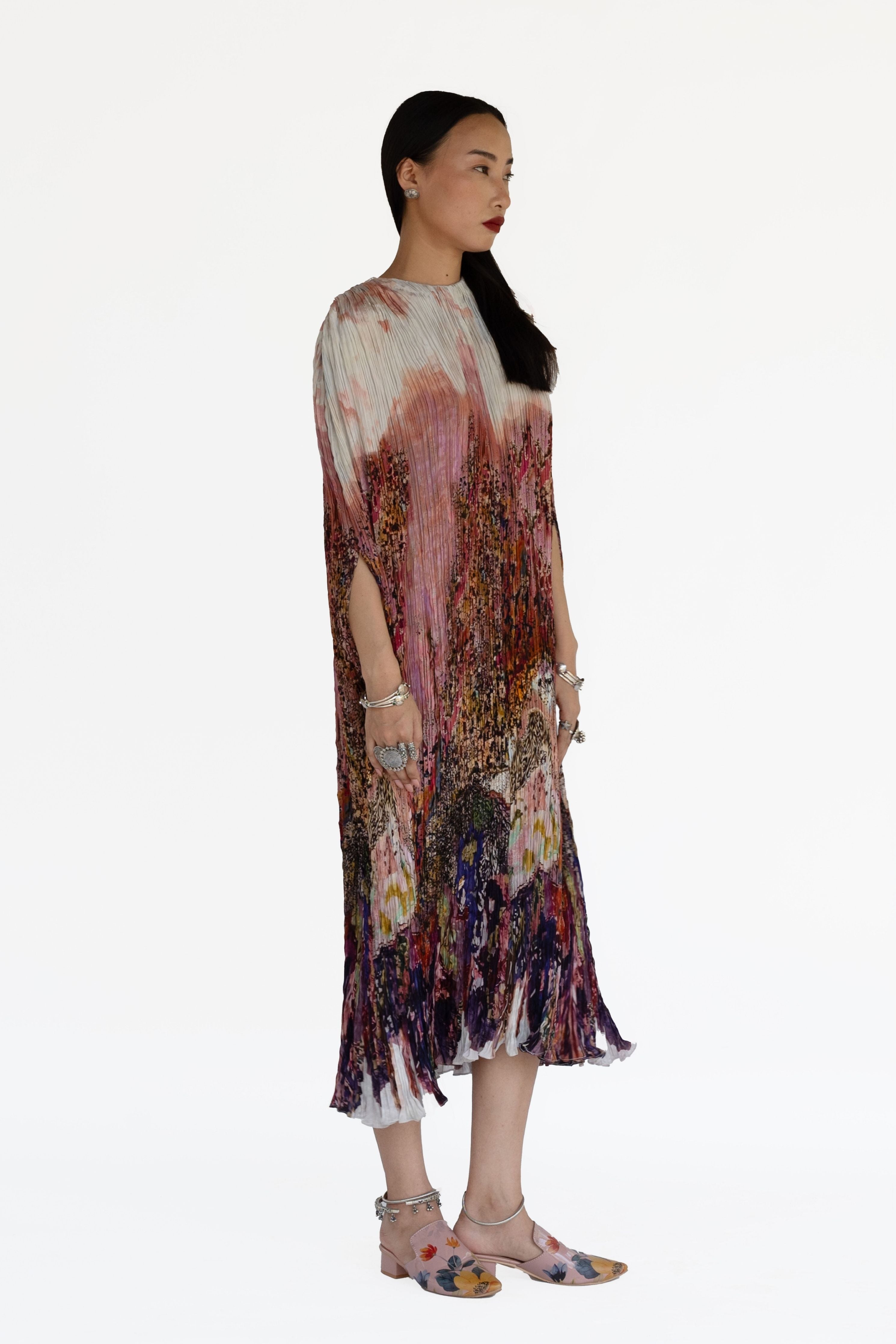 Bloom Rose Pink Kaftan Dress