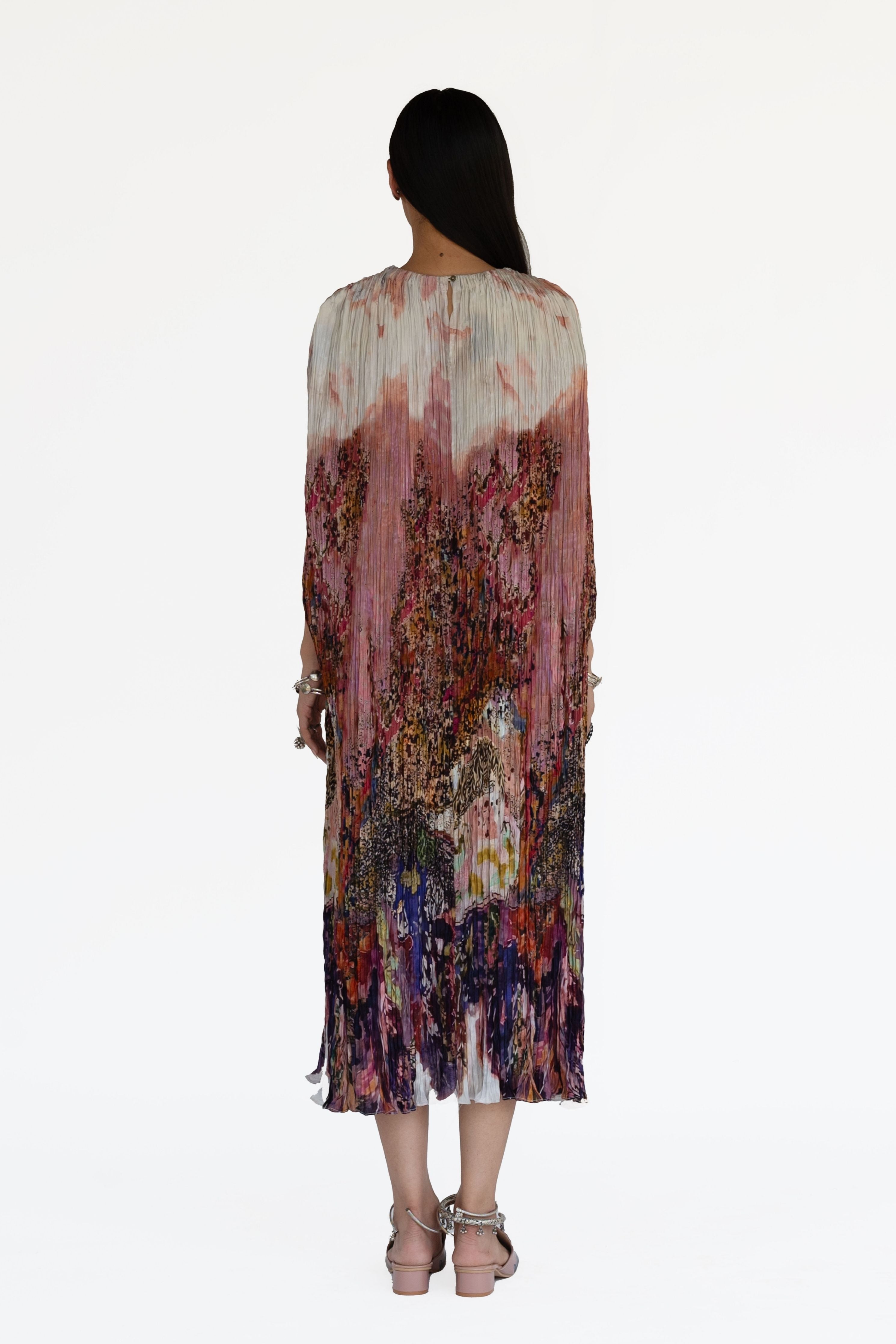 Bloom Rose Pink Kaftan Dress