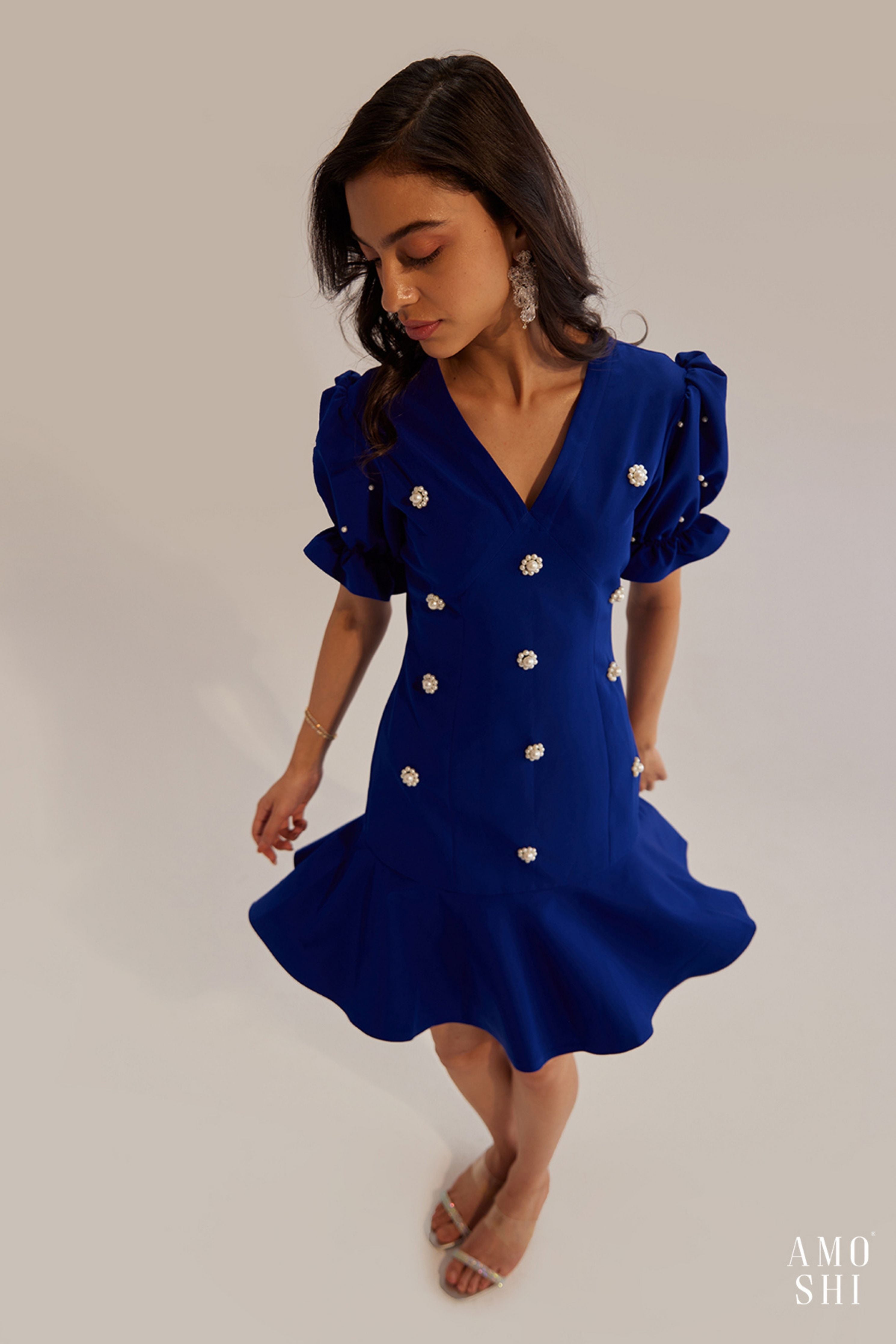 Fiona Blue Dress
