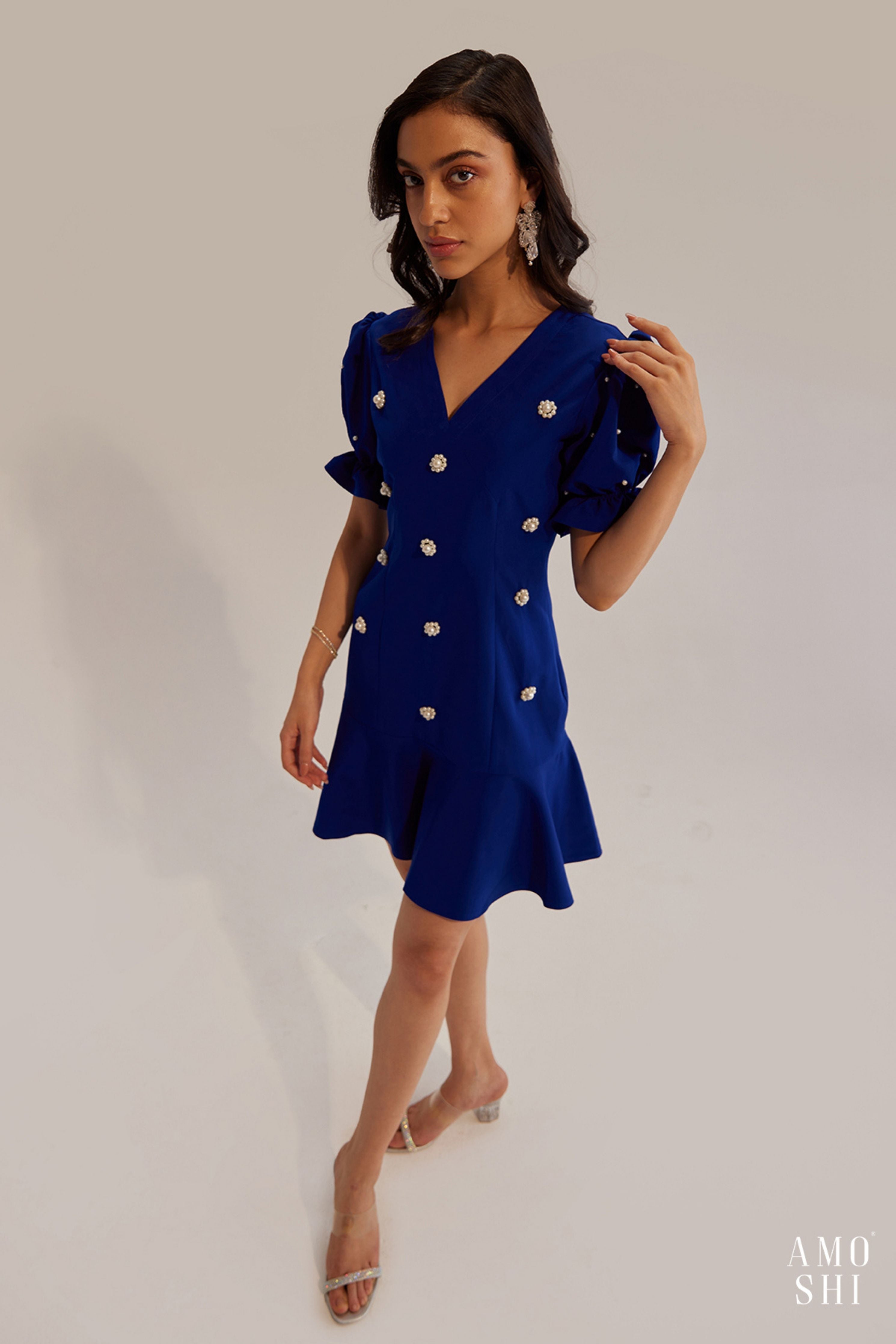 Fiona Blue Dress