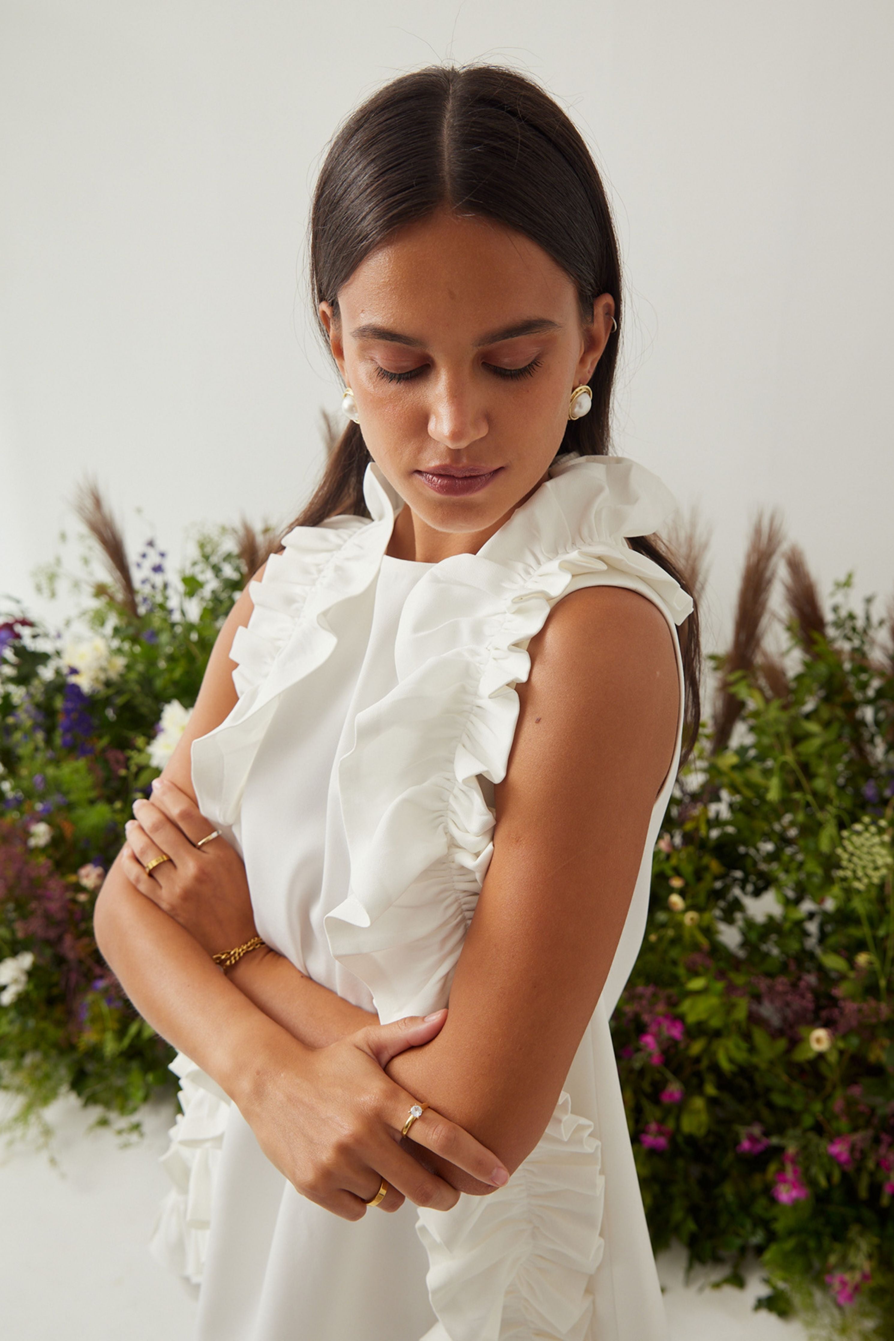 Florence white Mini Dress