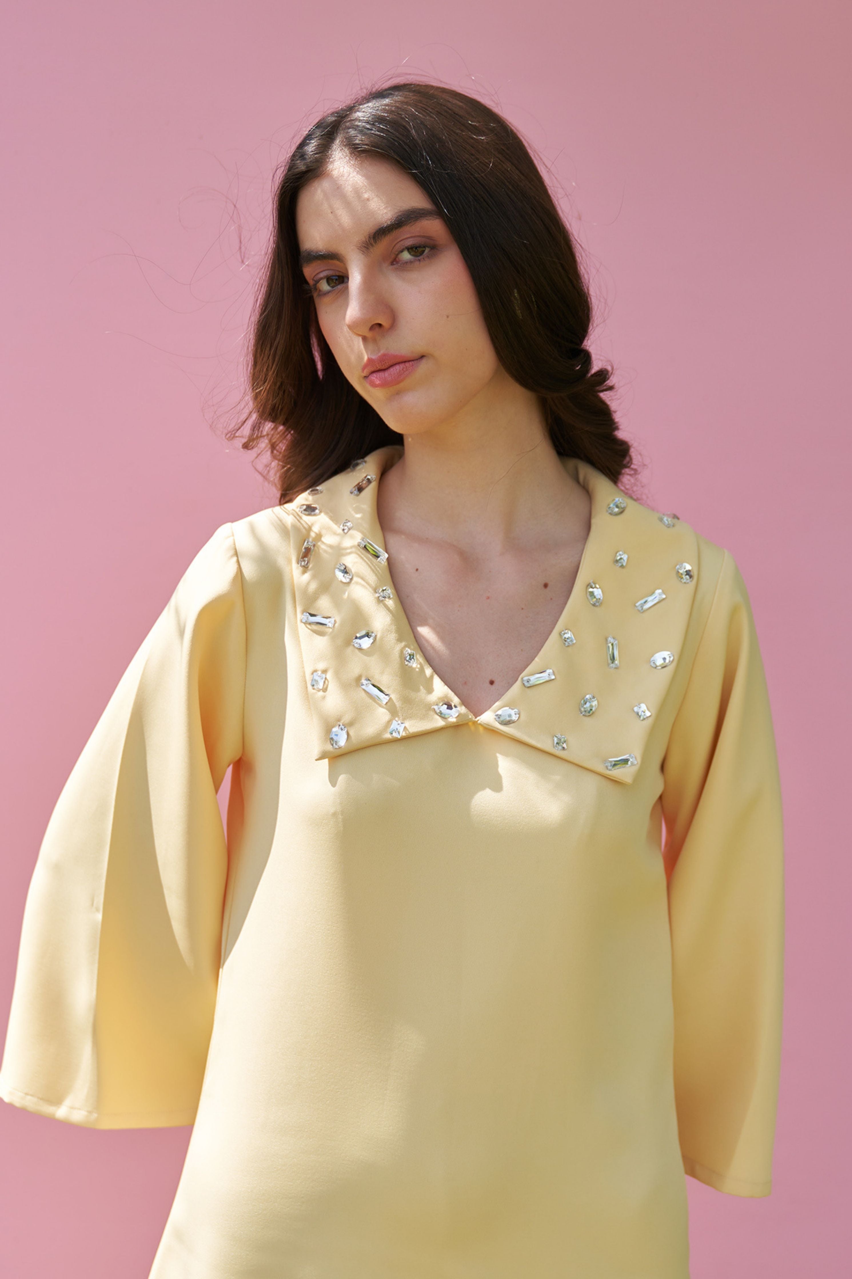 Celeste Butter Yellow Dress