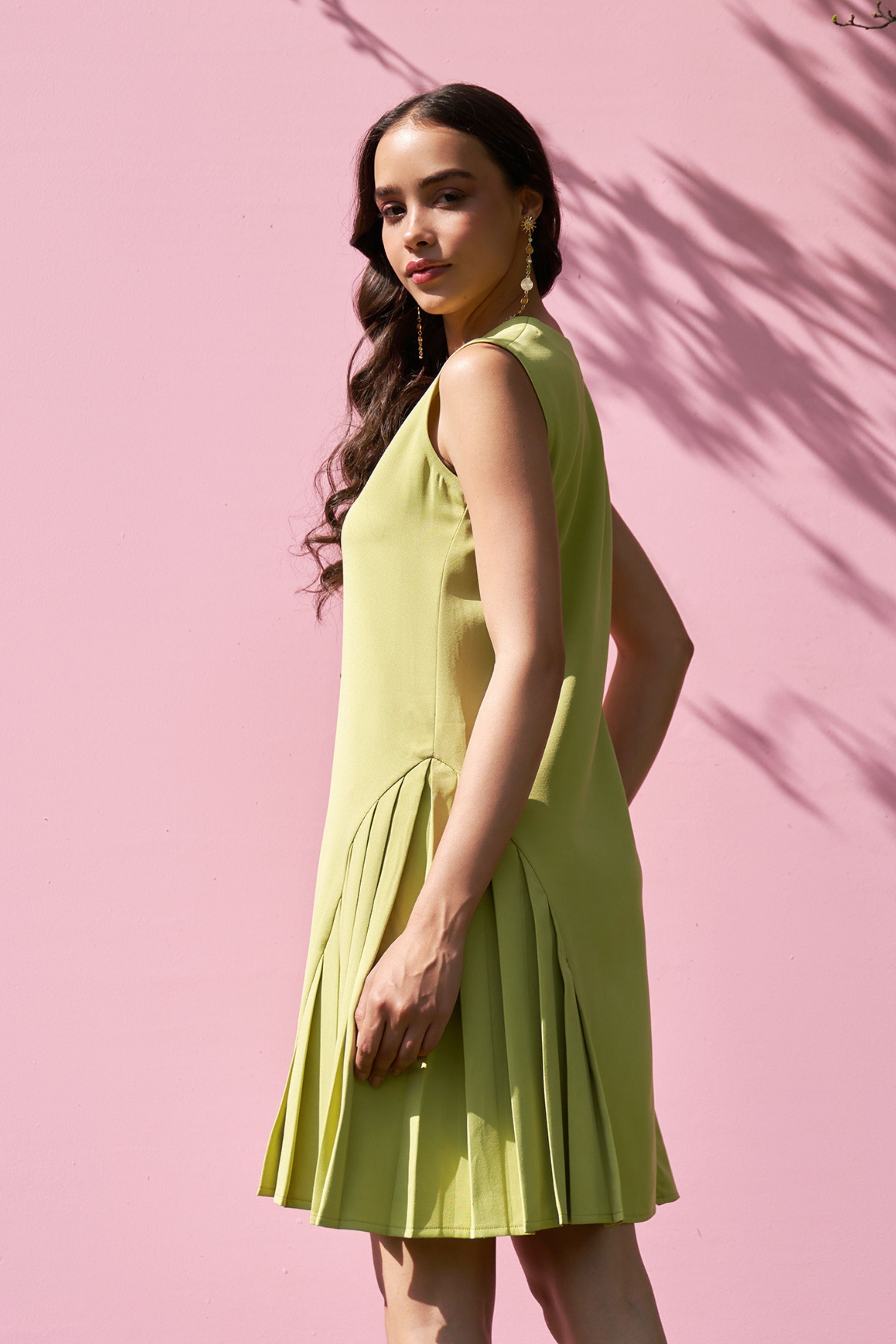 Celine Cyber Green Dress