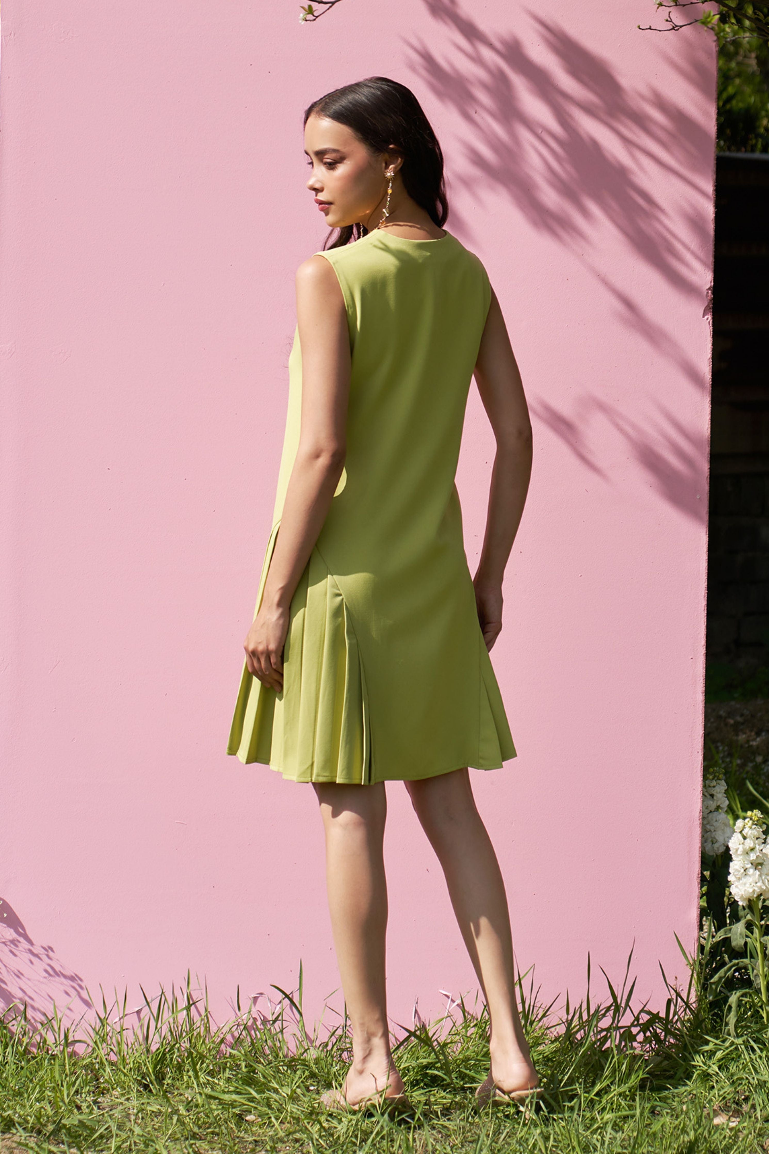 Celine Cyber Green Dress