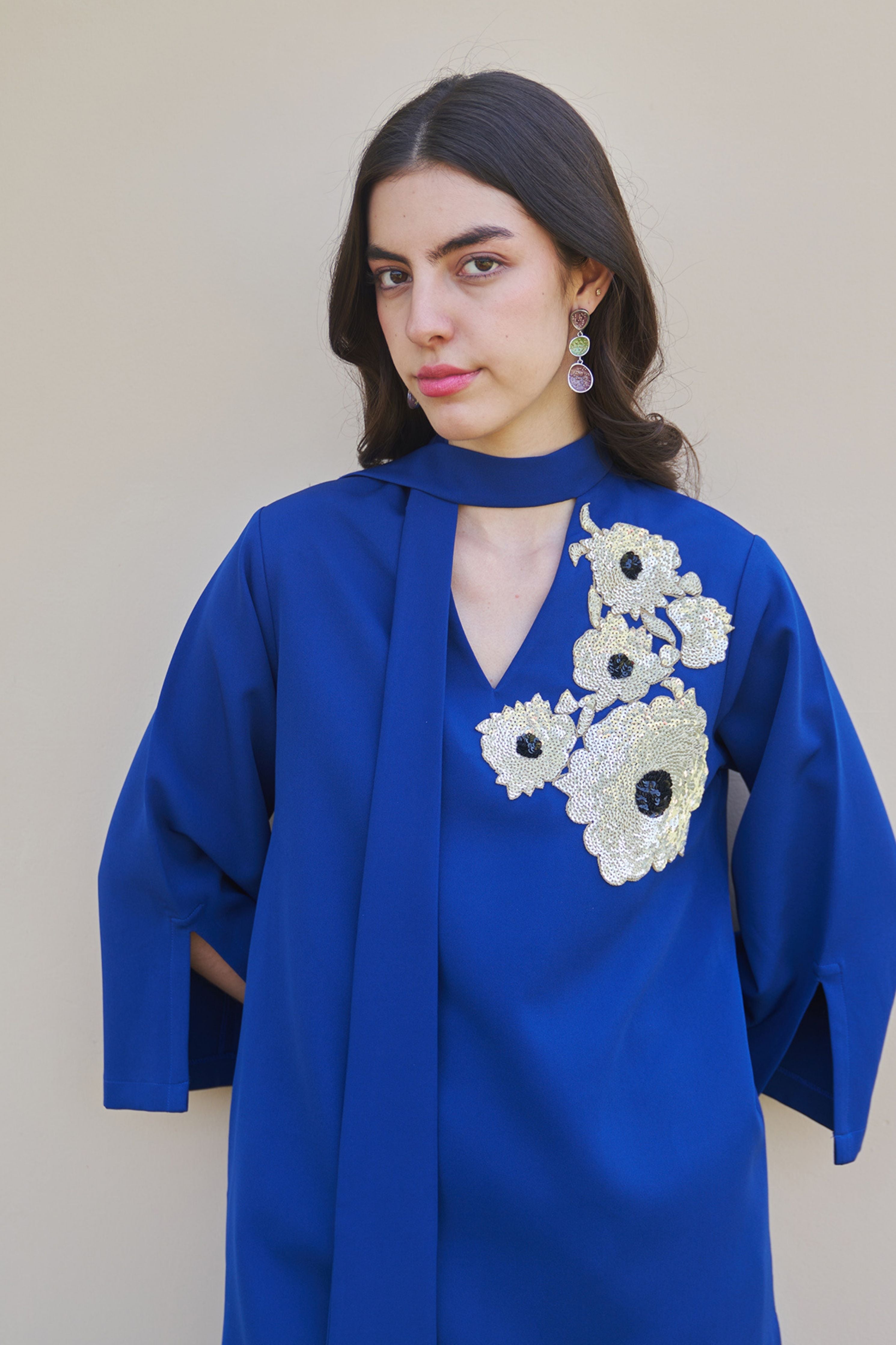 Dahlia Royal Blue Co-ord Set