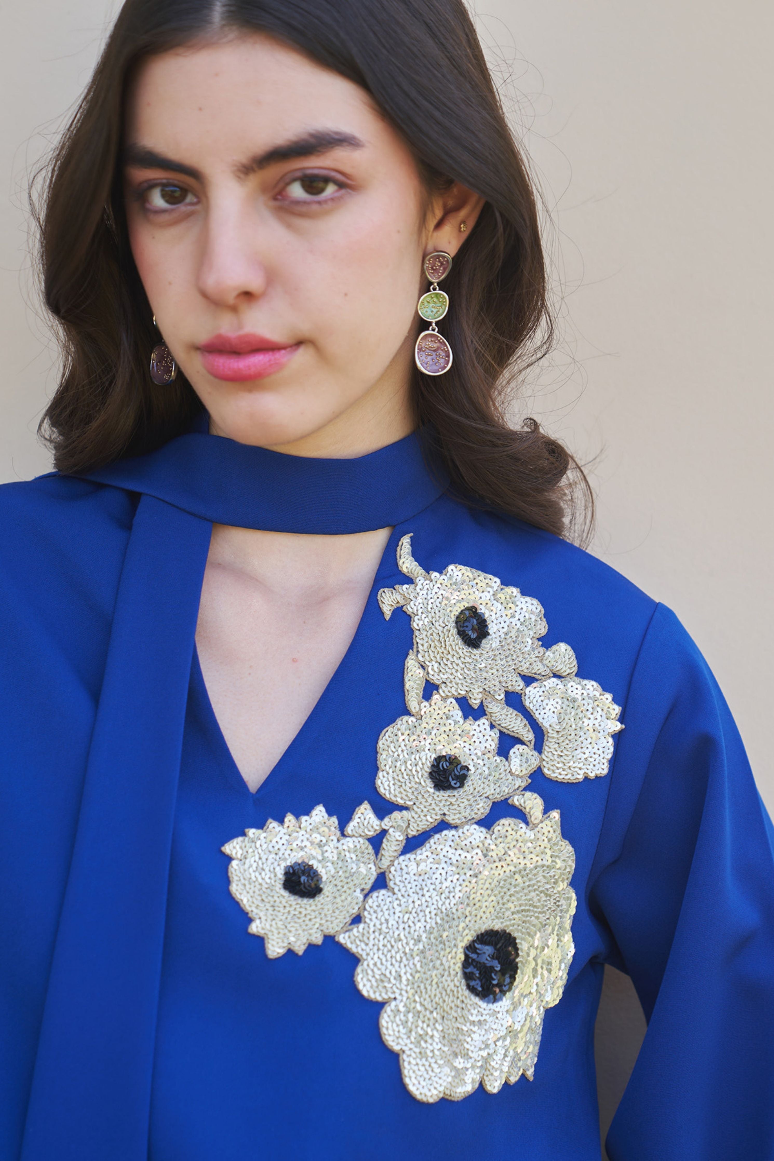 Dahlia Royal Blue Co-ord Set
