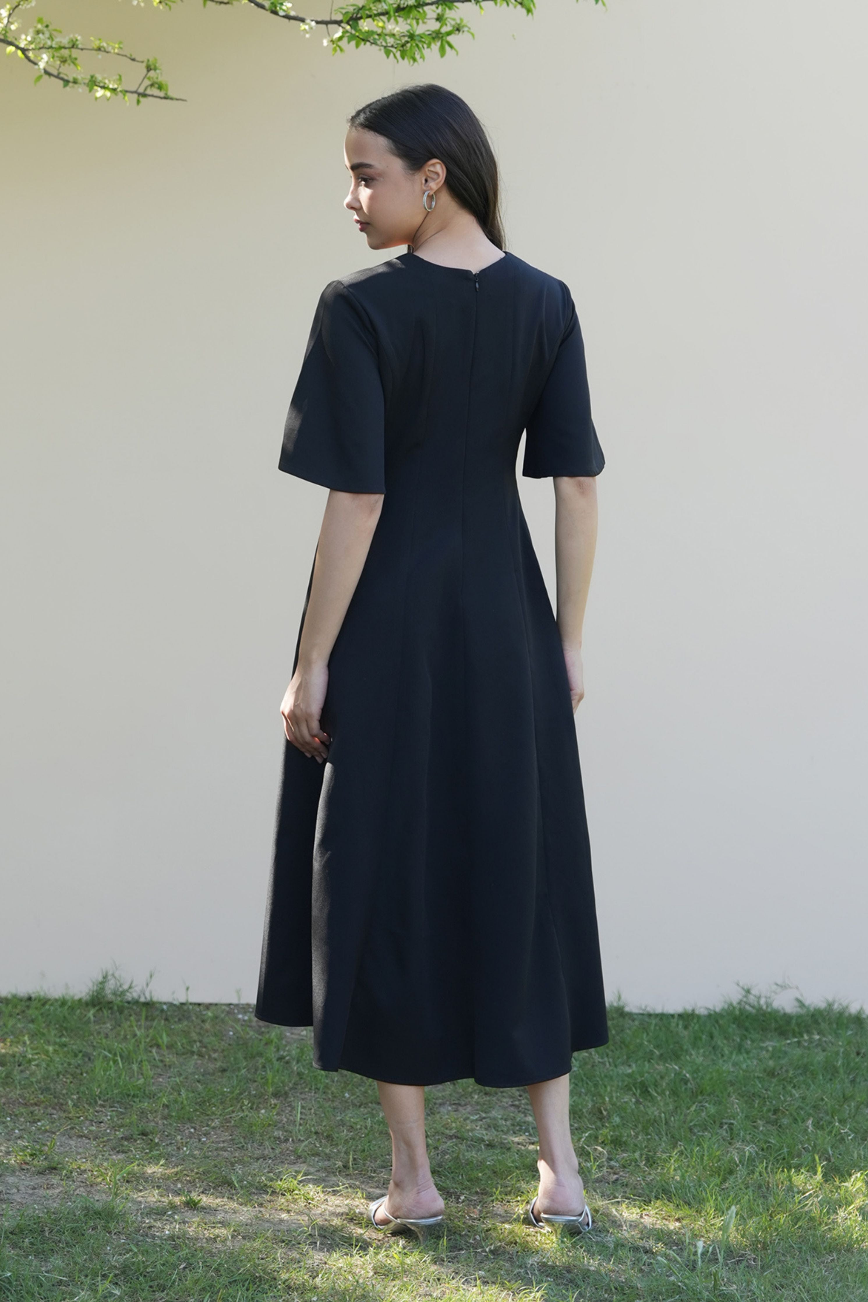 Paige Black Midi Dress