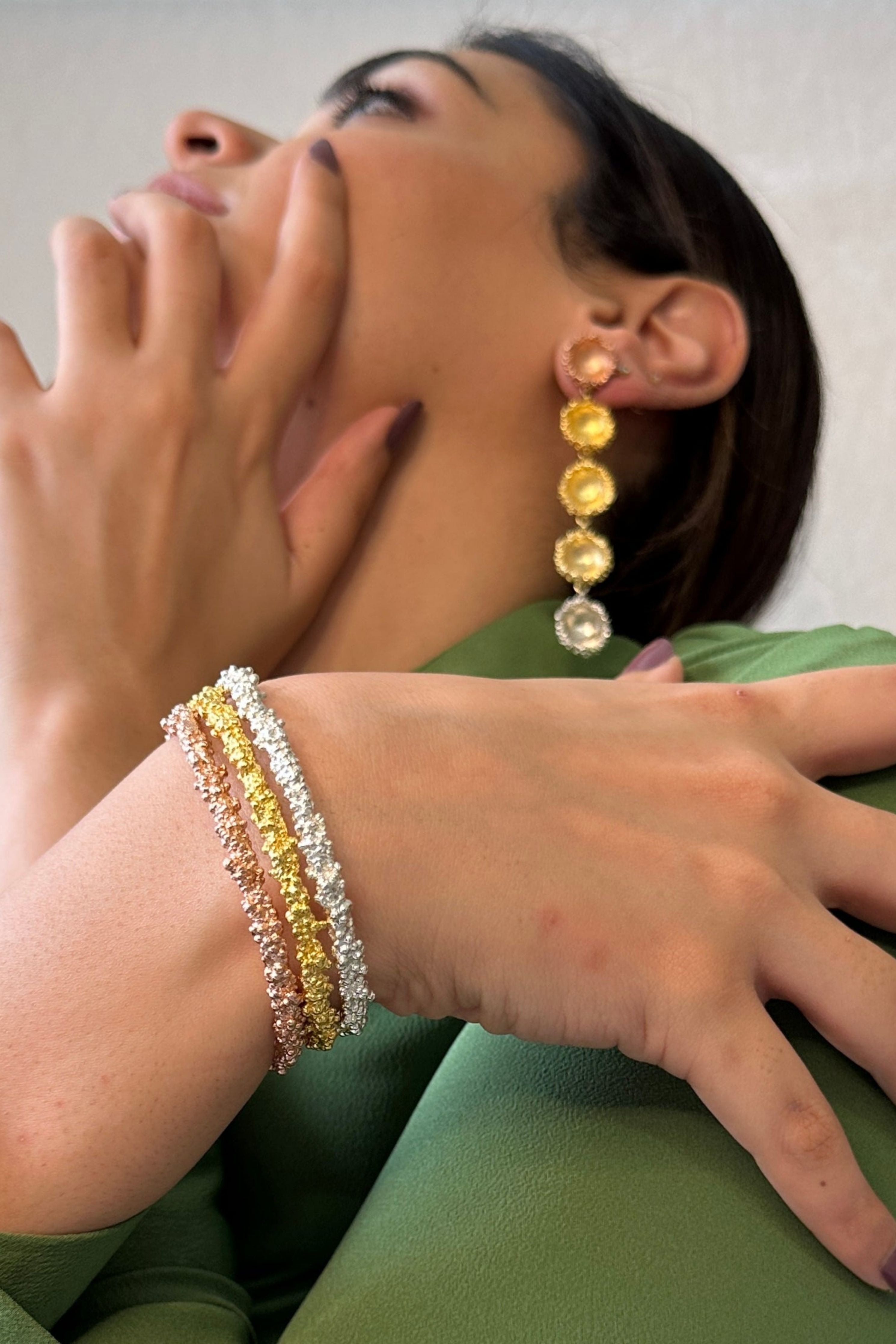 Cosmic Reef Bangle Rose Gold