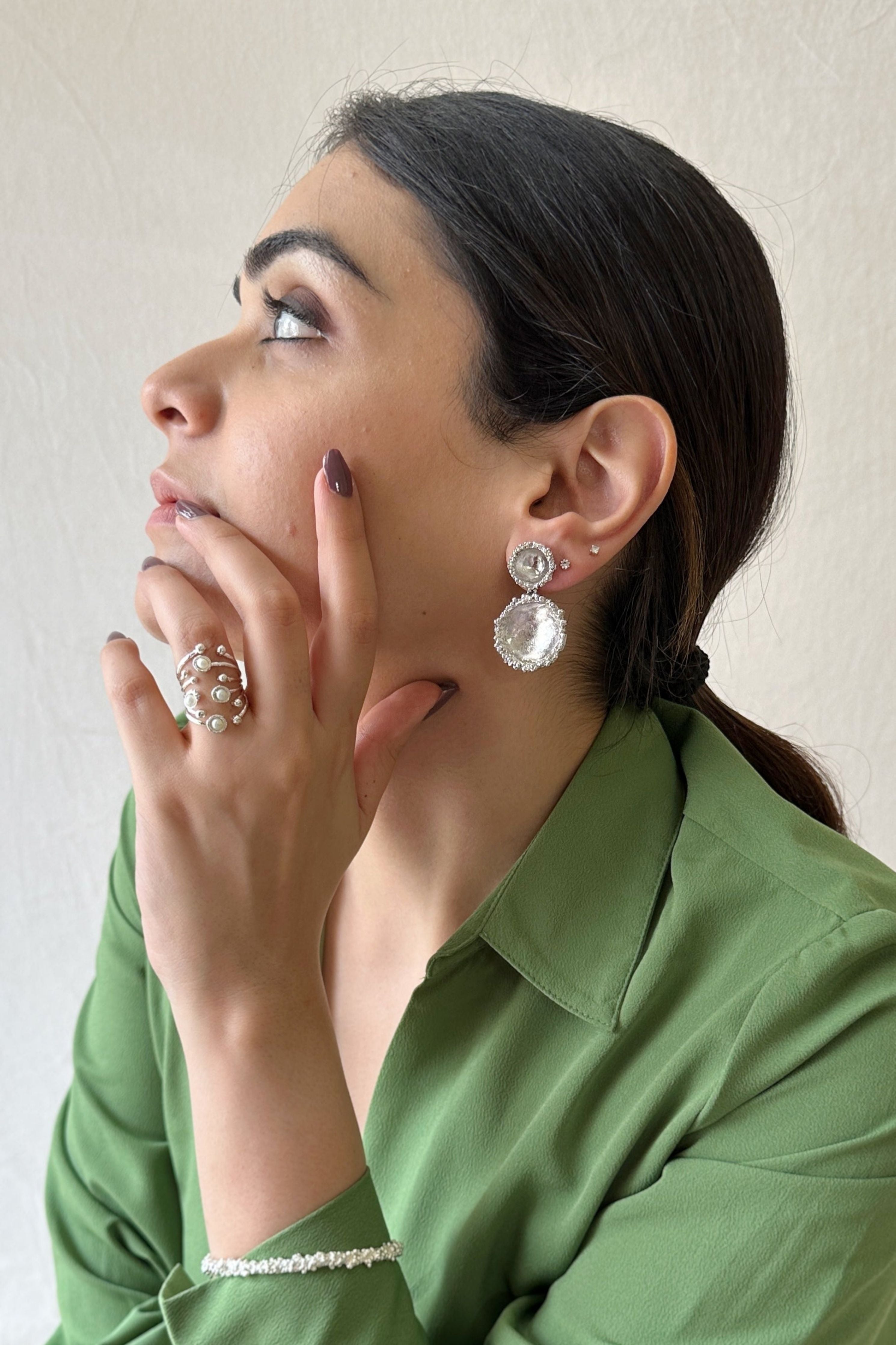 Comet Earrings Silver