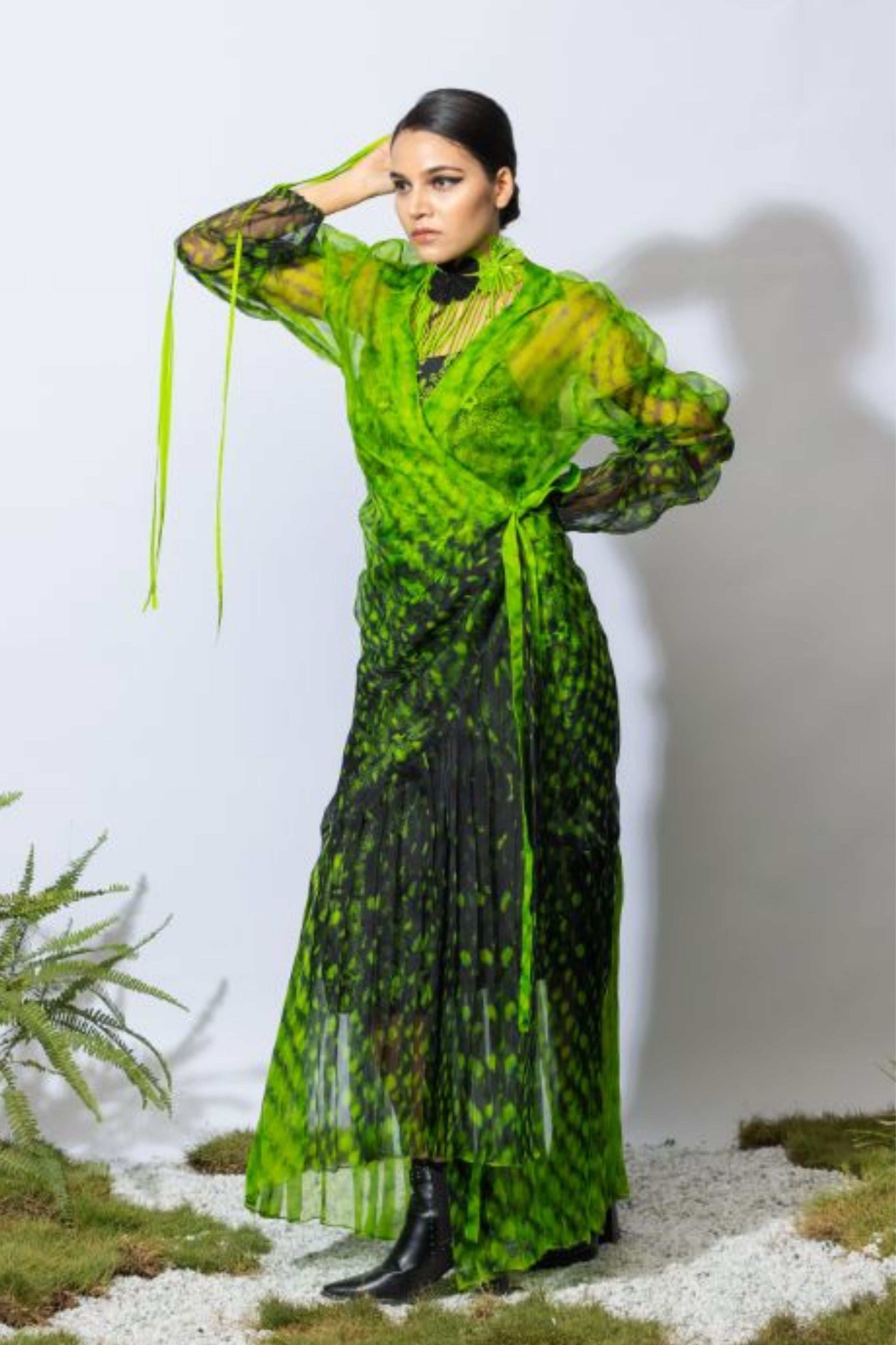 Aquamonarch Wrap Dress